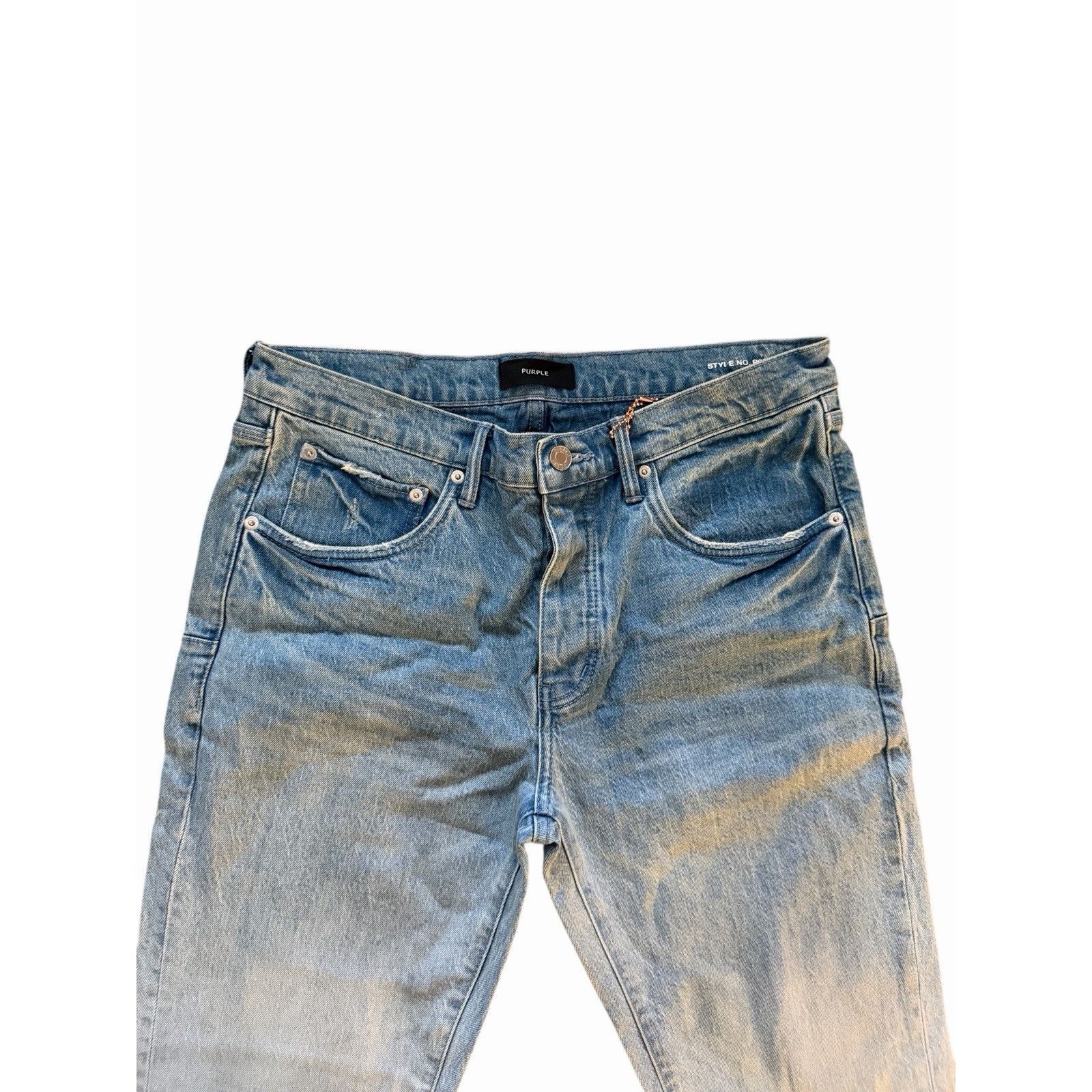 Purple Brand Purple Brand Jeans Men Rhone Skinny Blue P001 Size 34/32 Size US 34 / EU 50 - 3 Thumbnail
