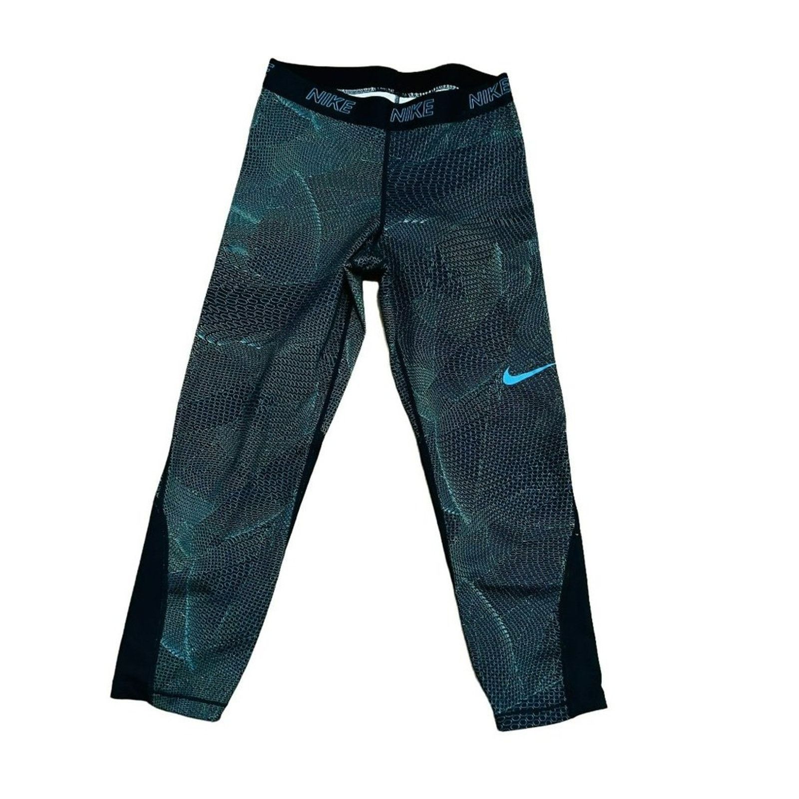 Nike Nike Training Mesh Panel Capri Leggings Womens Medium Size 26" / US 2 / IT 38 - 2 Thumbnail