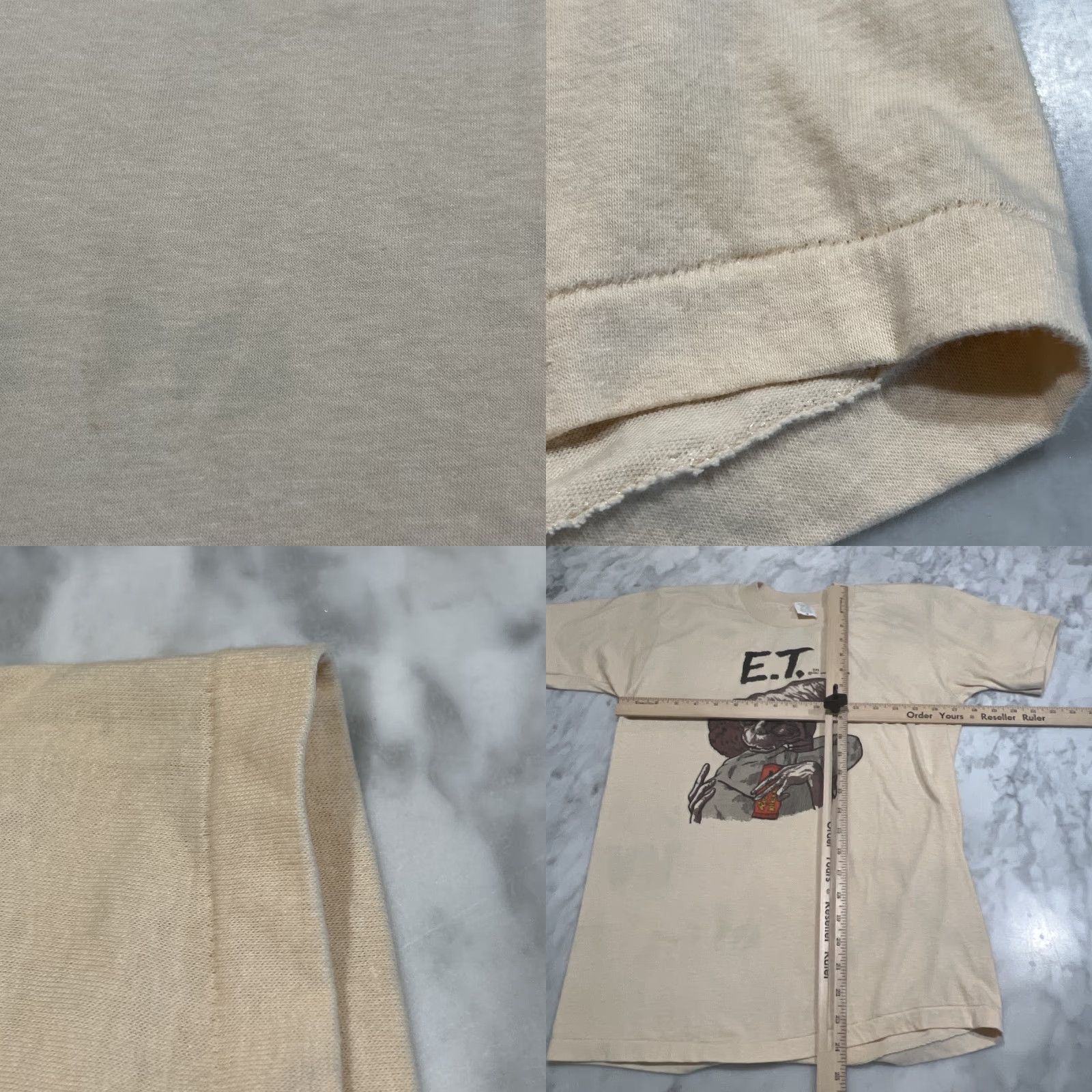 Vintage VINTAGE Universal Studios E.T. Graphic Tee Men's Medium Beige 1980s Single Stitch Size US M / EU 48-50 / 2 - 8 Thumbnail