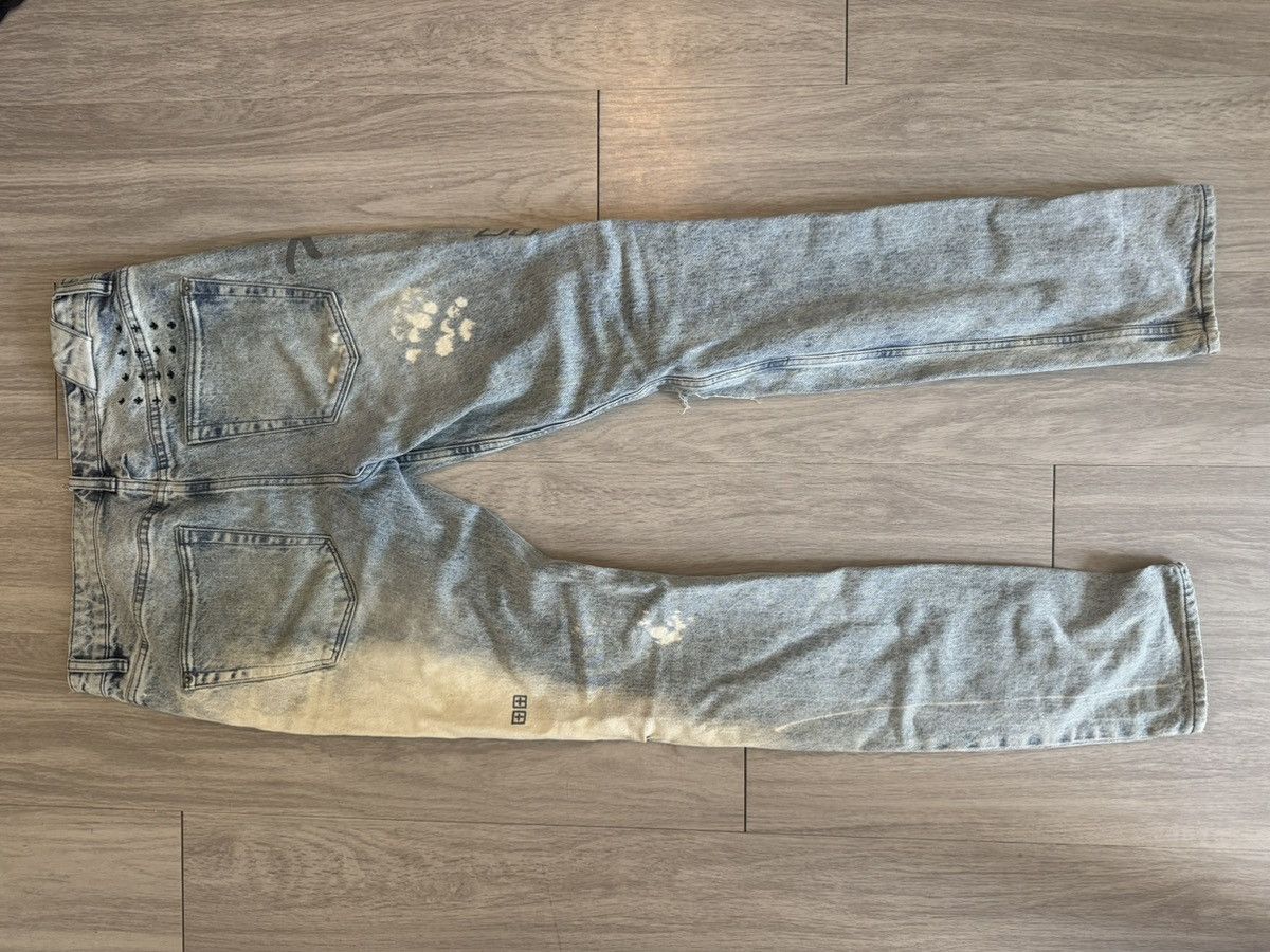 Ksubi Ksubi "Side Logo" Bleach Wash Jeans Size US 32 / EU 48 - 2 Thumbnail