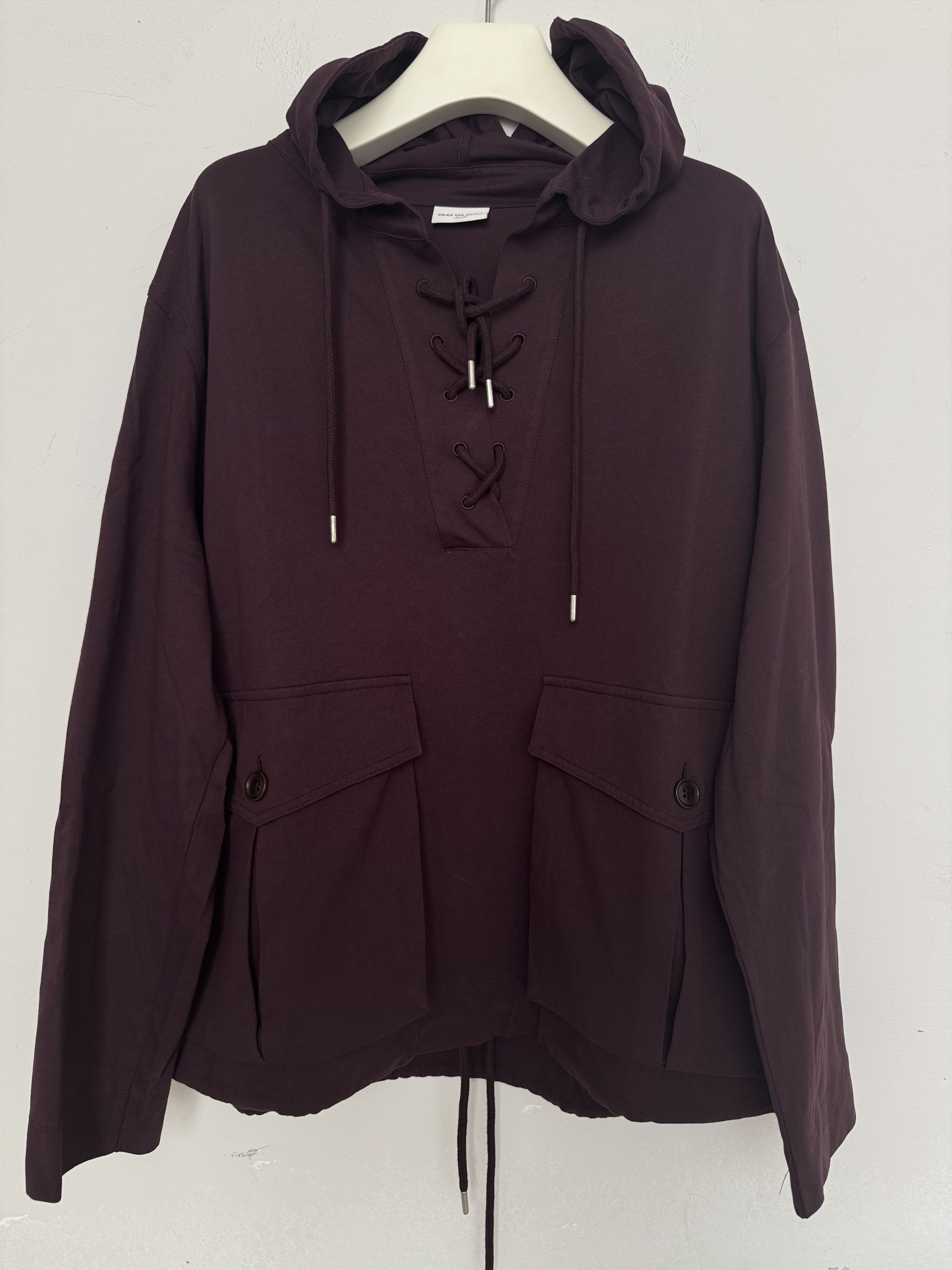 Dries Van Noten Hembes Lace-Up Hoodie Size S / US 4 / IT 40 - 1 Thumbnail