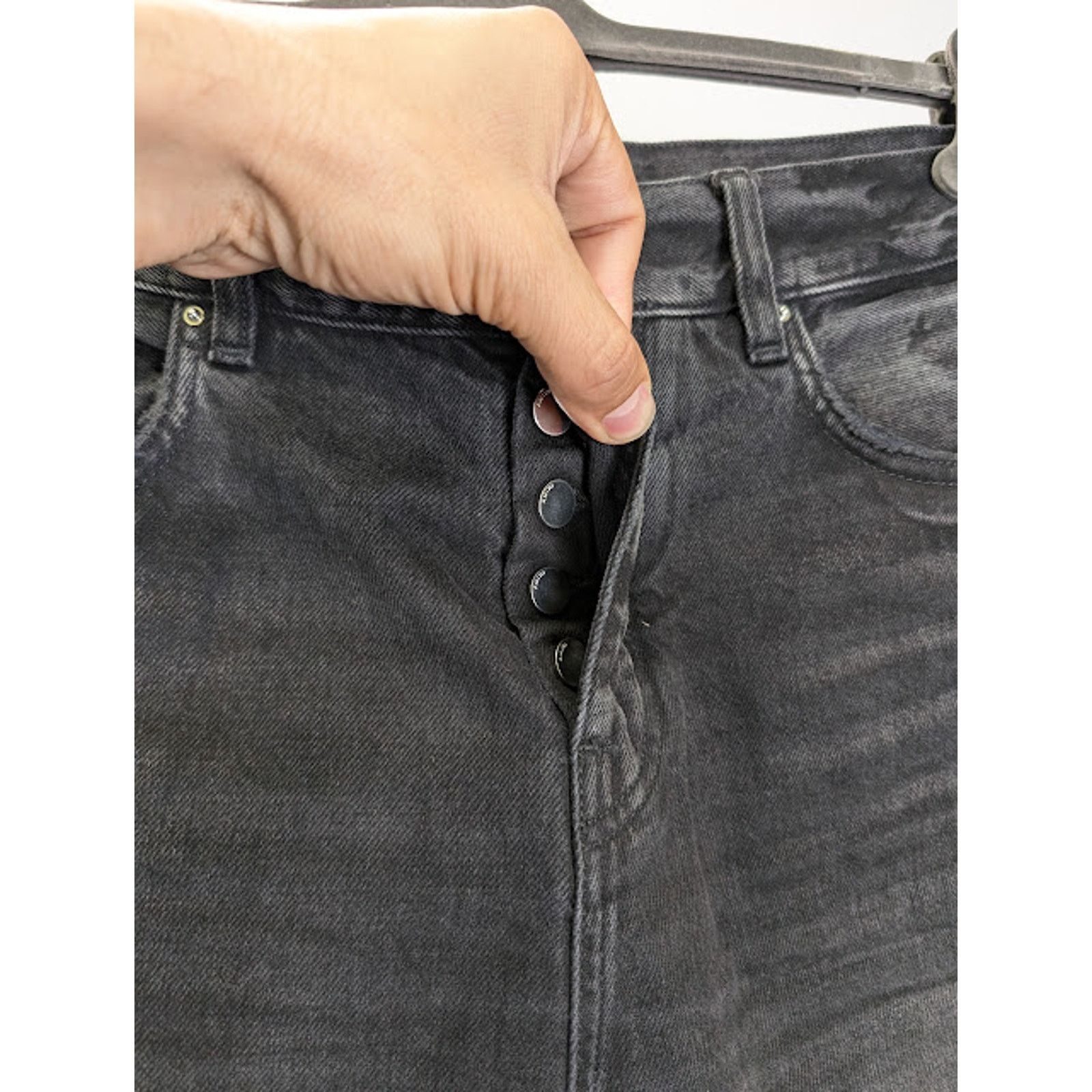 Amiri o1rshd1 Stack Straight Jeans in Faded Black Size US 34 / EU 50 - 7 Thumbnail