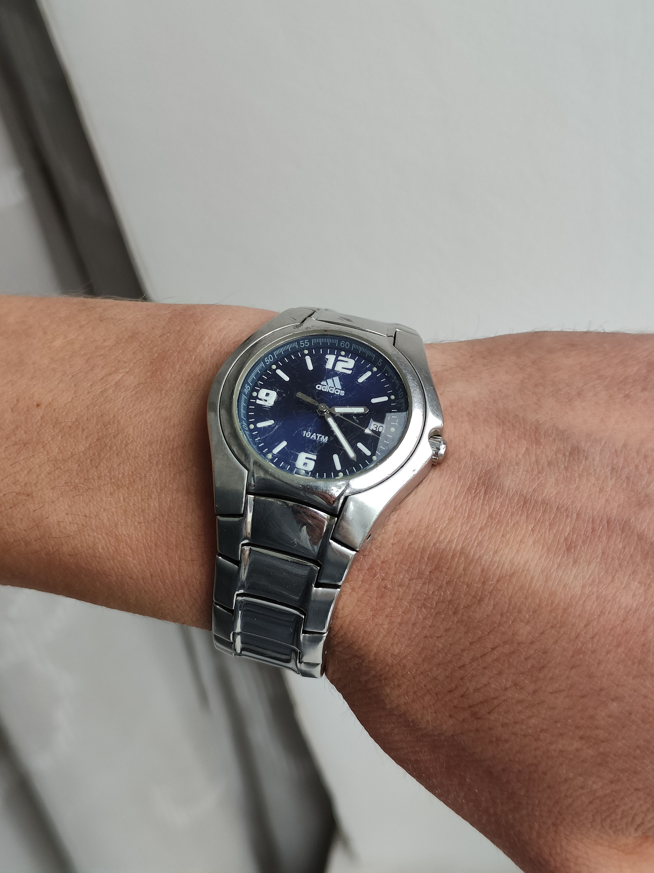 Adidas Vintage 90s Adidas Rare Watch Japane Movements Adidas 10 ATM Size ONE SIZE - 10 Thumbnail