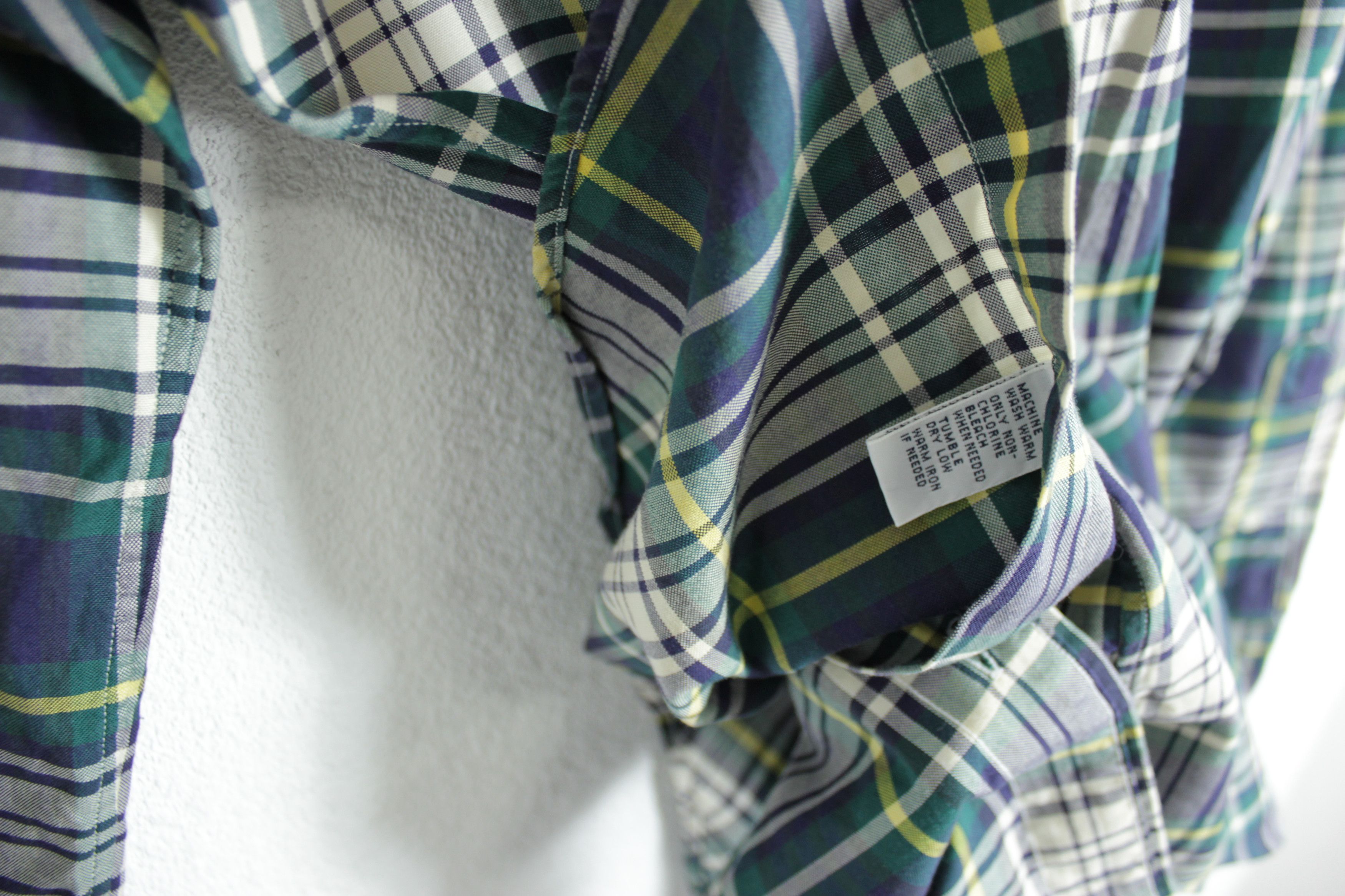 Polo Ralph Lauren Polo Ralph Lauren Pony Logo Green Tartan Check Oxford Shirt Size US L / EU 52-54 / 3 - 5 Thumbnail