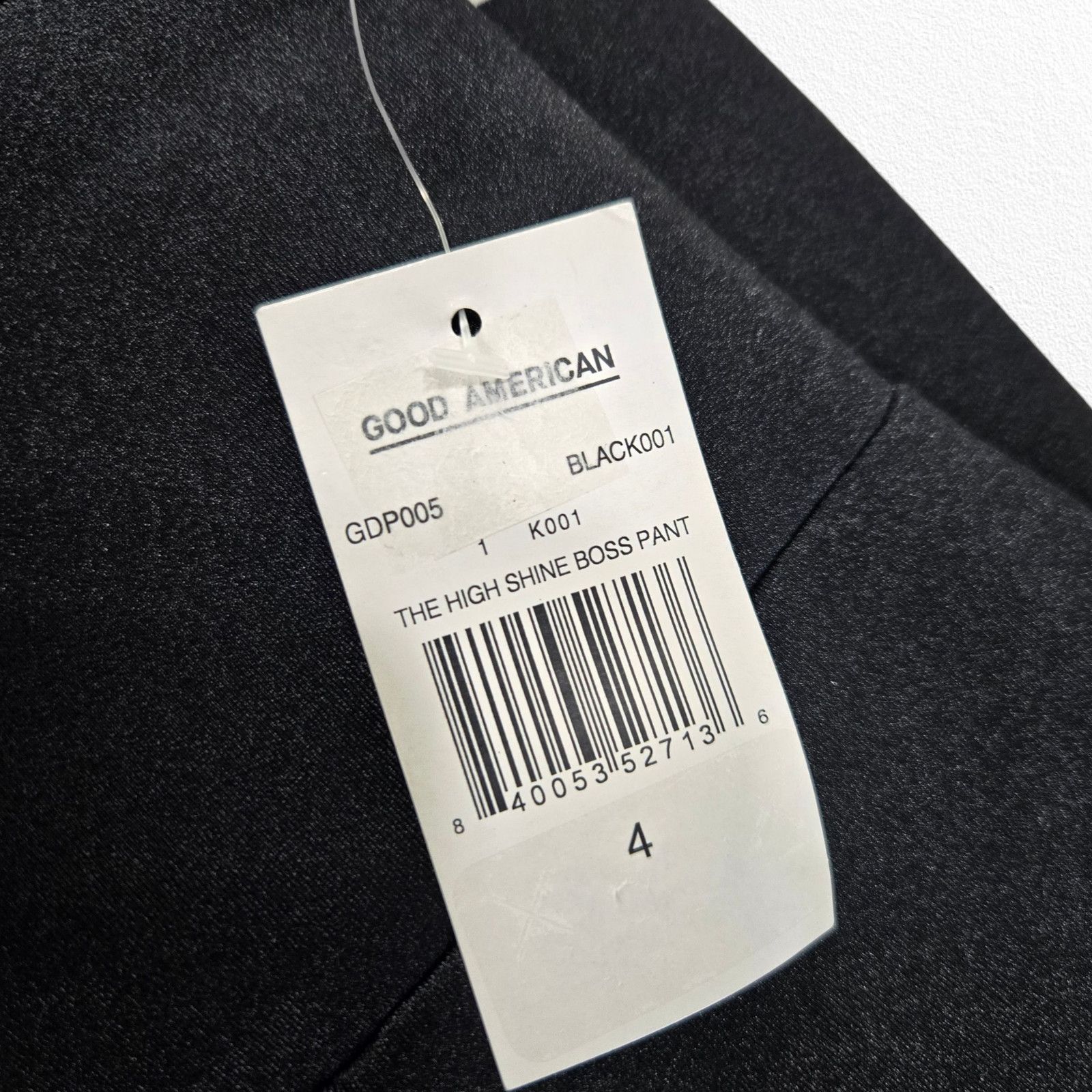 Good American Good American Black High Shine Boss Pant Size 4 NWT Size 27" / US 4 / IT 40 - 4 Thumbnail