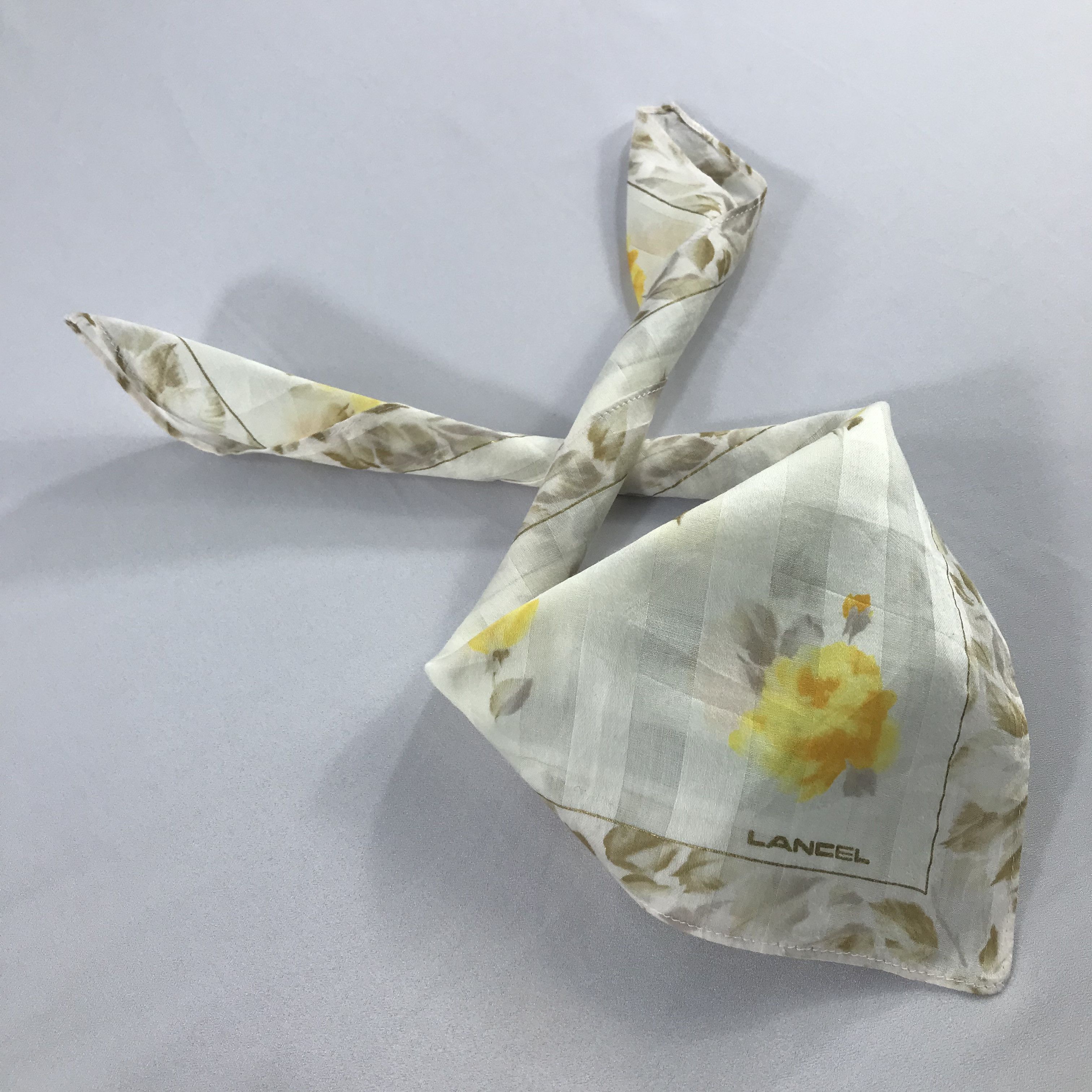 Lancel × Vintage Lancel Bandana / Handkerchief / Neckerchief - S2568 Size ONE SIZE - 4 Thumbnail