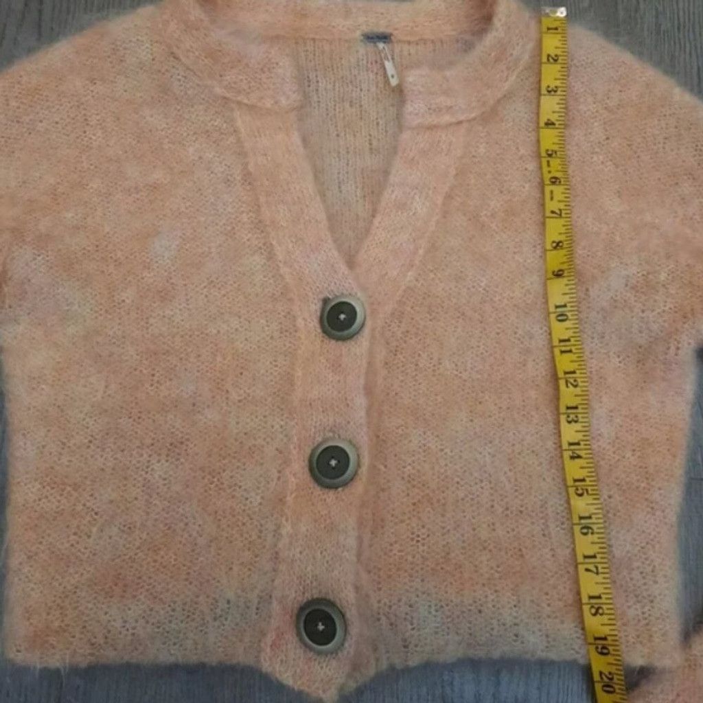 Free People 🧶 Free People Mohair Cardigan – Size S / M Size M / US 6-8 / IT 42-44 - 4 Thumbnail