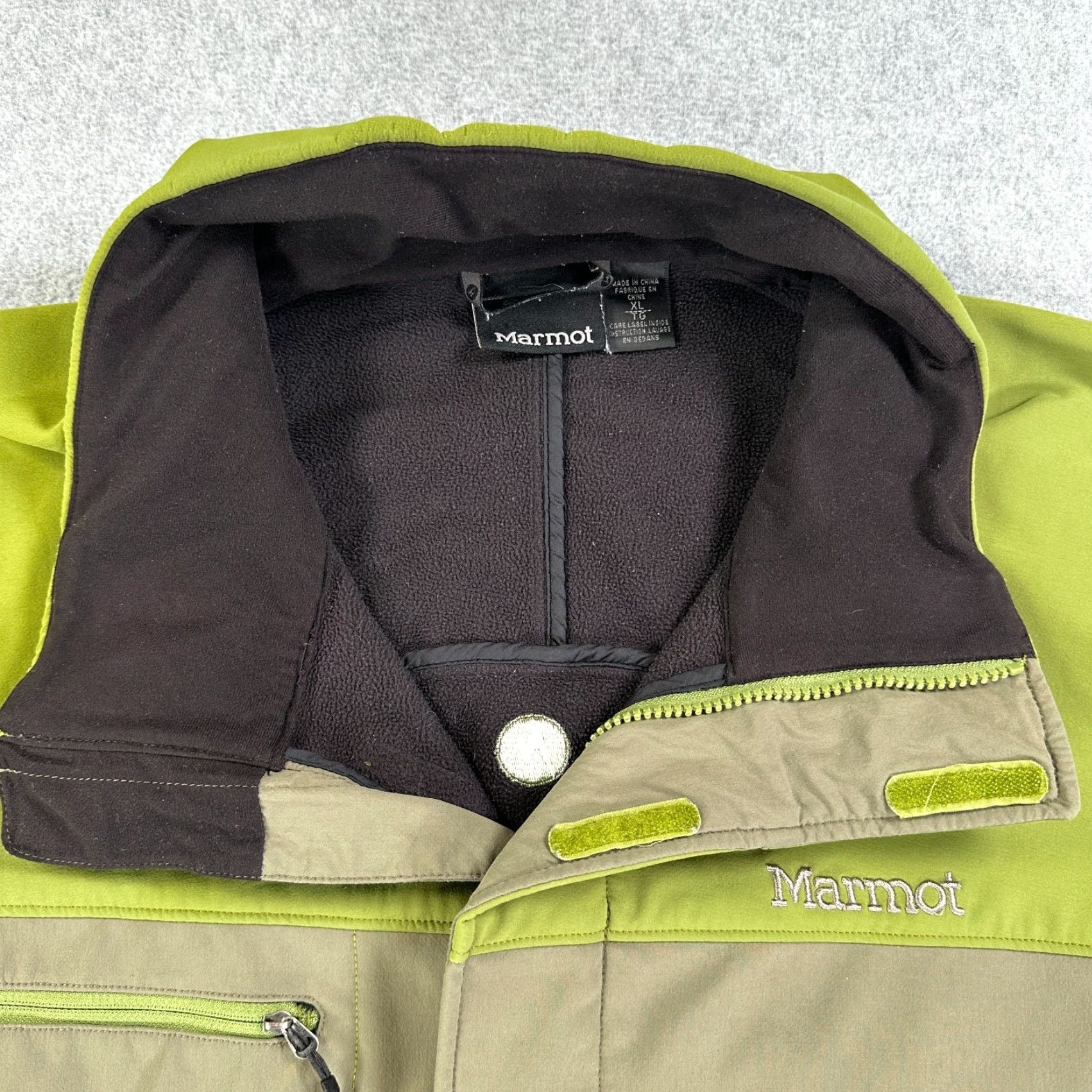Marmot Marmot Soft Shell Jacket Full Zip Long Sleeve Men’s XL Green Fleece Lined Size US XL / EU 56 / 4 - 3 Thumbnail