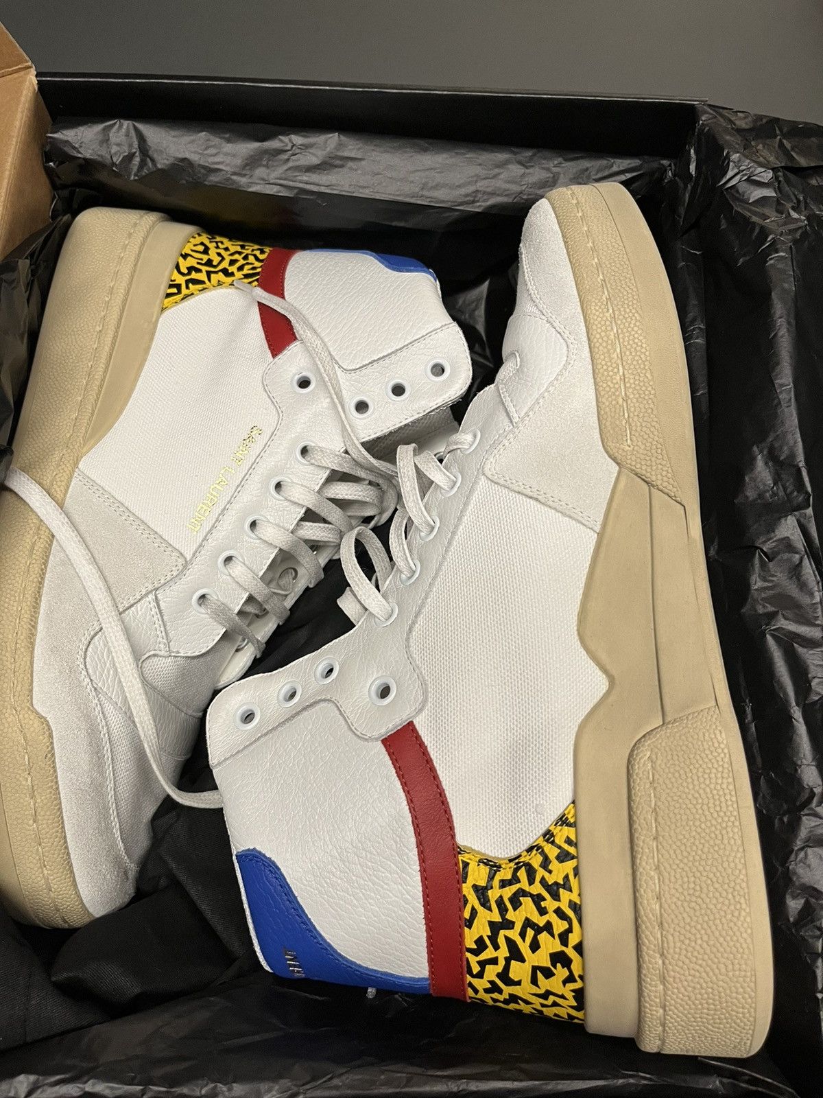 Saint Laurent Paris Super Runway Brand New Saint Laurent High Top Sneaker Size US 9 / EU 42 - 4 Thumbnail