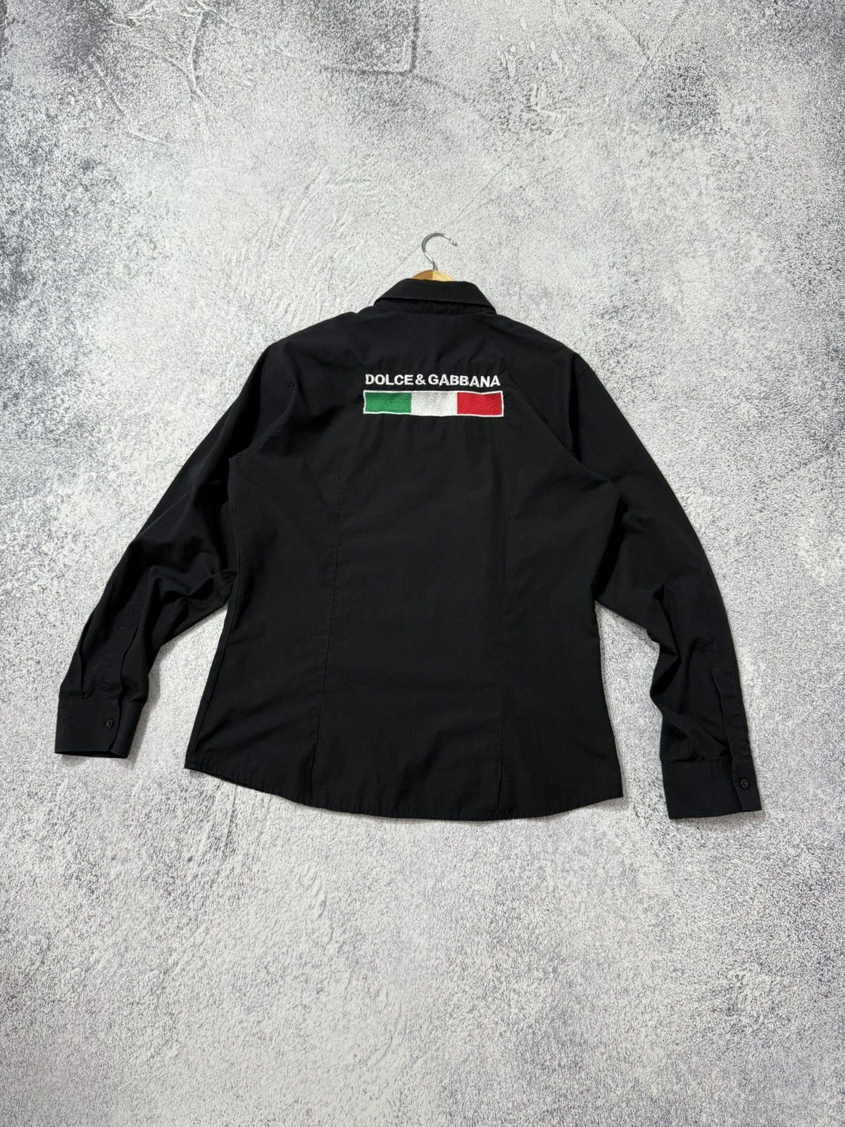 Dolce & Gabbana × Vintage Dolce & Gabbana Black Shirt Big Logo AVANTGARDE Y2K Size US XL / EU 56 / 4 - 10 Thumbnail