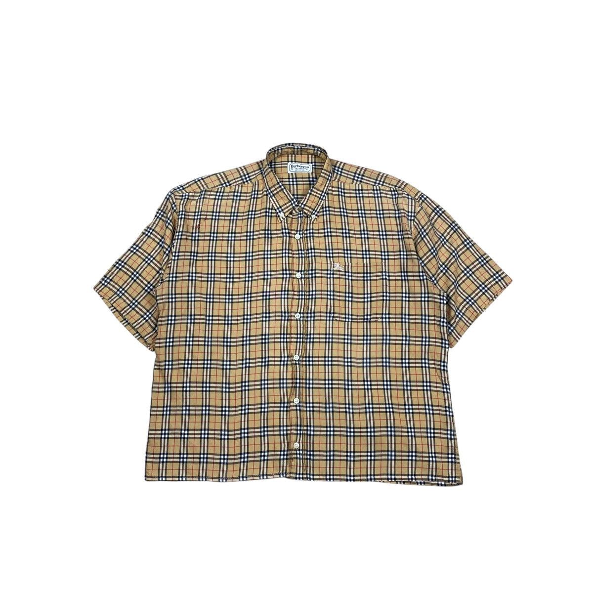 Burberry Burberry Nova Check Shorts Sleeve Shirts Size US XL / EU 56 / 4 - 1 Thumbnail