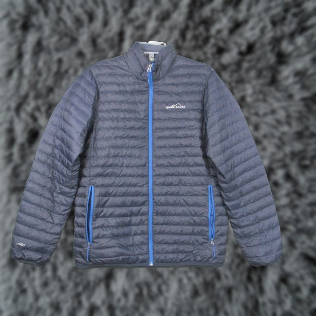 Eddie Bauer Eddie Bauer Goose Down Puffer Jacket EB650 Small Blue Zip Pockets Mens Jacket Size US S / EU 44-46 / 1 - 1 Thumbnail