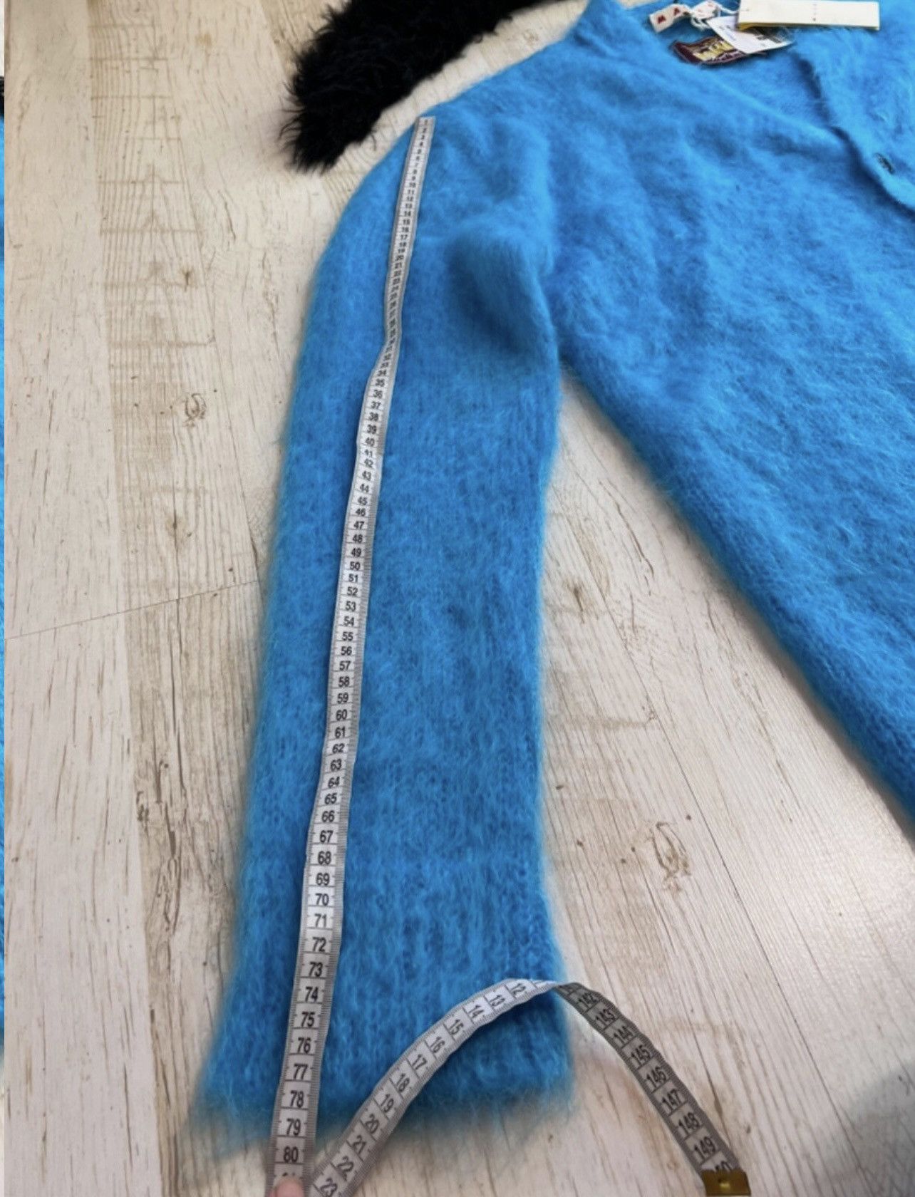 Marni Marni Fuzzy Wuzzy Mohair Cardigan Turquoise NWT Size US L / EU 52-54 / 3 - 23 Thumbnail