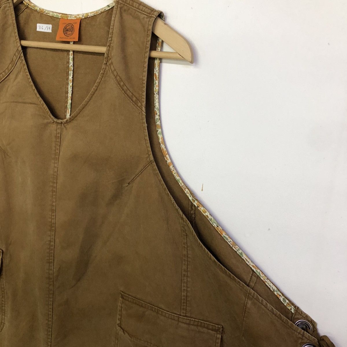Japanese Brand × OMNIGOD Omnigod Tan Duck Work Canvas Outerwear Apron Size 36 - 10 Thumbnail