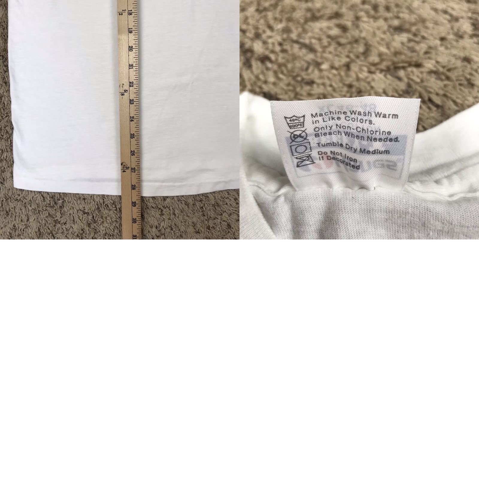 Hanes VINTAGE Hanes T-Shirt Single Stitch 80s White Crew Neck Short Sleeve Large Graphic Tee 1989 Hollywood Dance Mens/Womens Size US L / EU 52-54 / 3 - 8 Thumbnail