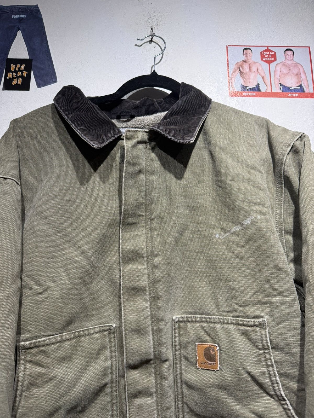 Carhartt Y2k Carhartt pine green sherpa jacket Size US XL / EU 56 / 4 - 6 Thumbnail