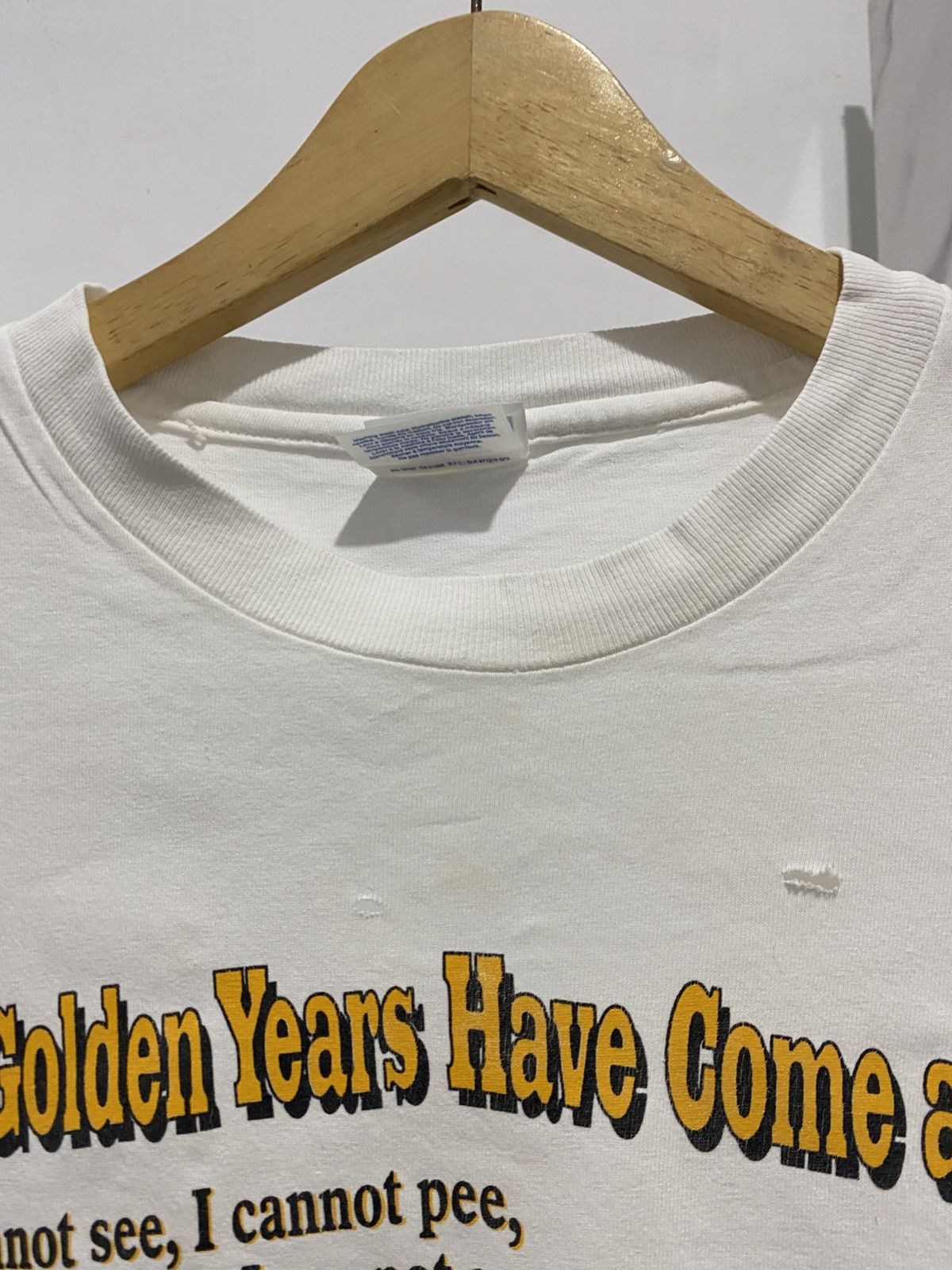 Vintage Vintage Quote Parody Tee Distressed Size US XL / EU 56 / 4 - 4 Thumbnail