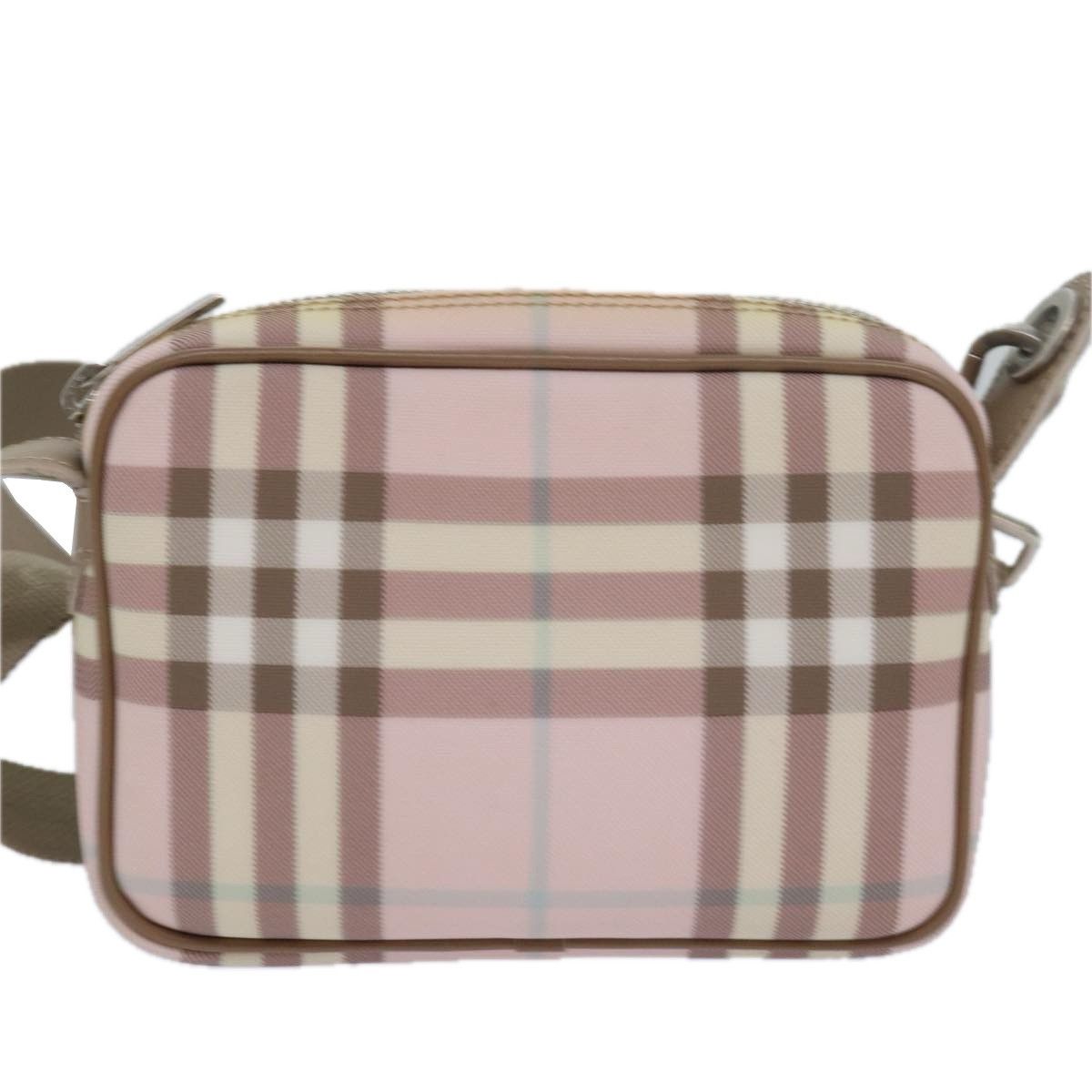 Burberry Nova Check Pink Canvas Shoulder Bag (Pre-Owned) Size ONE SIZE - 1 Thumbnail