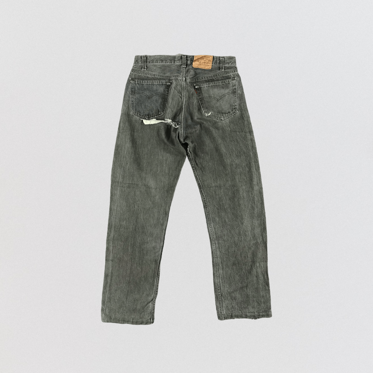 Levi's 90s Vintage Faded Black Levis 501 Jeans-JM2092 Size US 33 - 2 Thumbnail