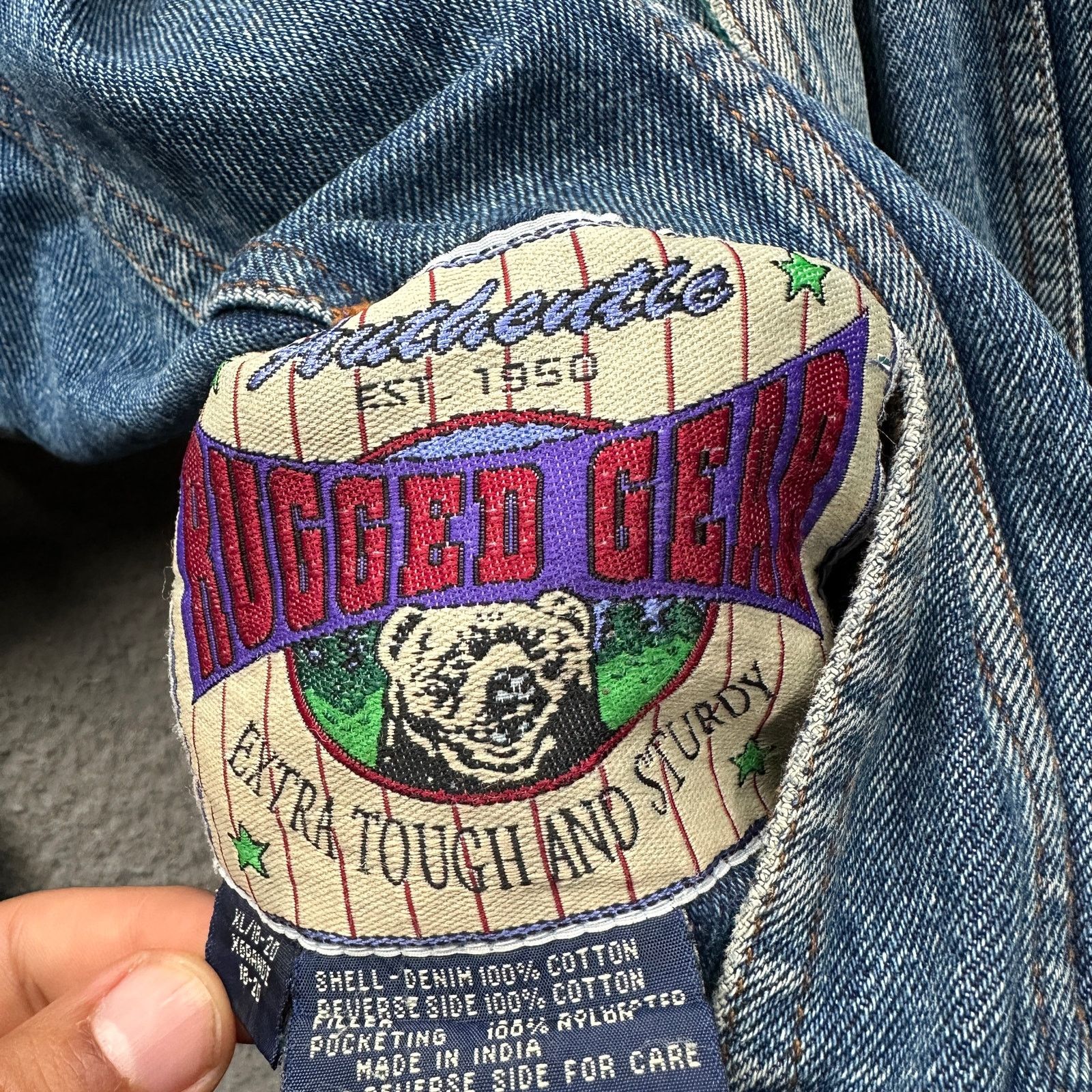 Other Vintage Rugged Gear Extra Tough Denim Jacket Womens XL Size XL / US 12-14 / IT 48-50 - 6 Thumbnail