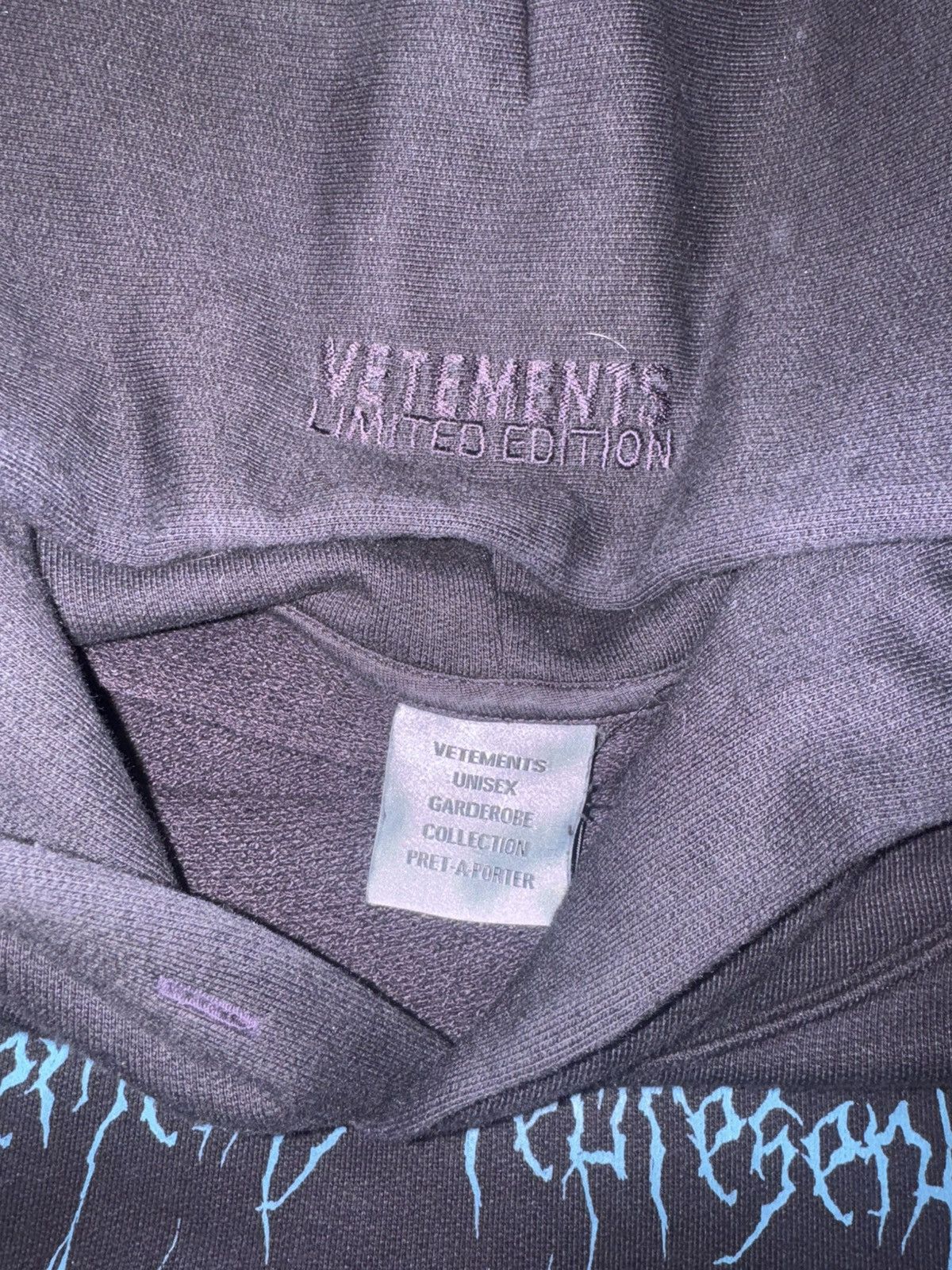 Vetements VETEMENTS VITAL EXISTENCE HOODIE Size US M / EU 48-50 / 2 - 4 Thumbnail