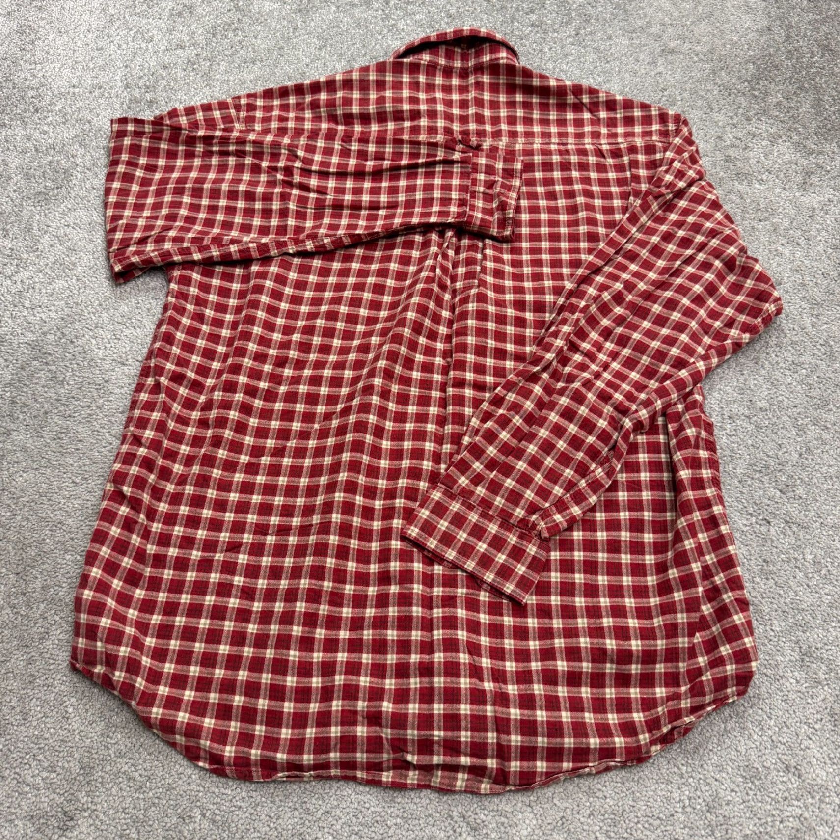 Vintage Columbia Shirt Adult Large Red Plaid Cotton Long Sleeve Button-Up Pockets Outdoor Casual Camp Mens Size US L / EU 52-54 / 3 - 2 Thumbnail