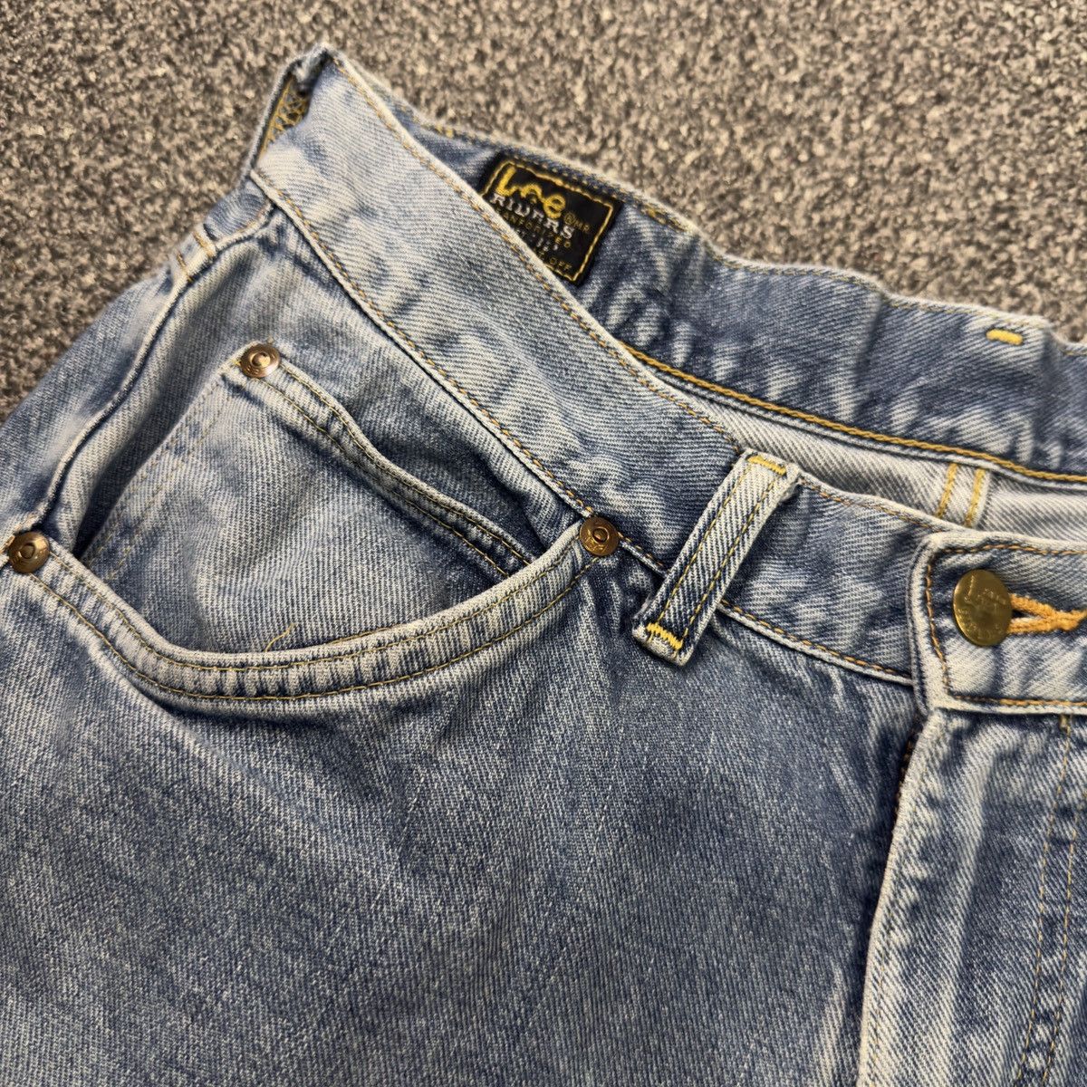 Lee × Number (N)ine Vintage Selvedge 70s Lee Rider Light Aging Wash Denim W32 Size US 32 / EU 48 - 10 Thumbnail
