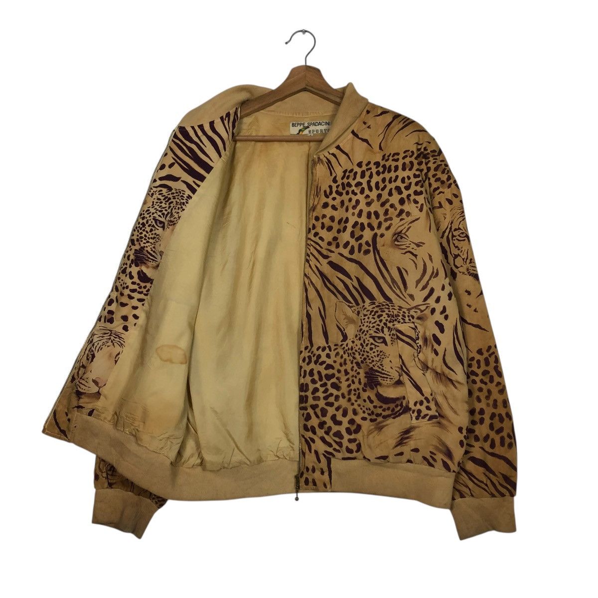 Hysteric Glamour 🔥VINTAGE BOMBER JACKET BEPPE SPADACINI SPORTS TIGER STYLE Size US M / EU 48-50 / 2 - 13 Thumbnail