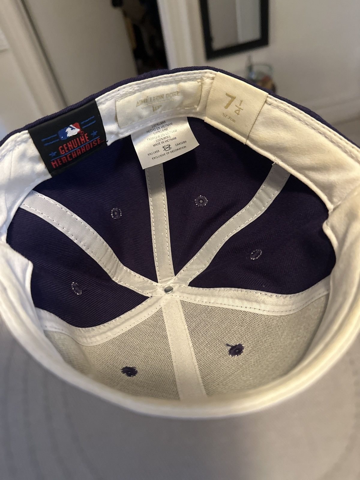 Aime Leon Dore × New Era Purple Chainstitch Yankee Cap Hat 7 1/4 2020 😈 Size ONE SIZE - 5 Thumbnail