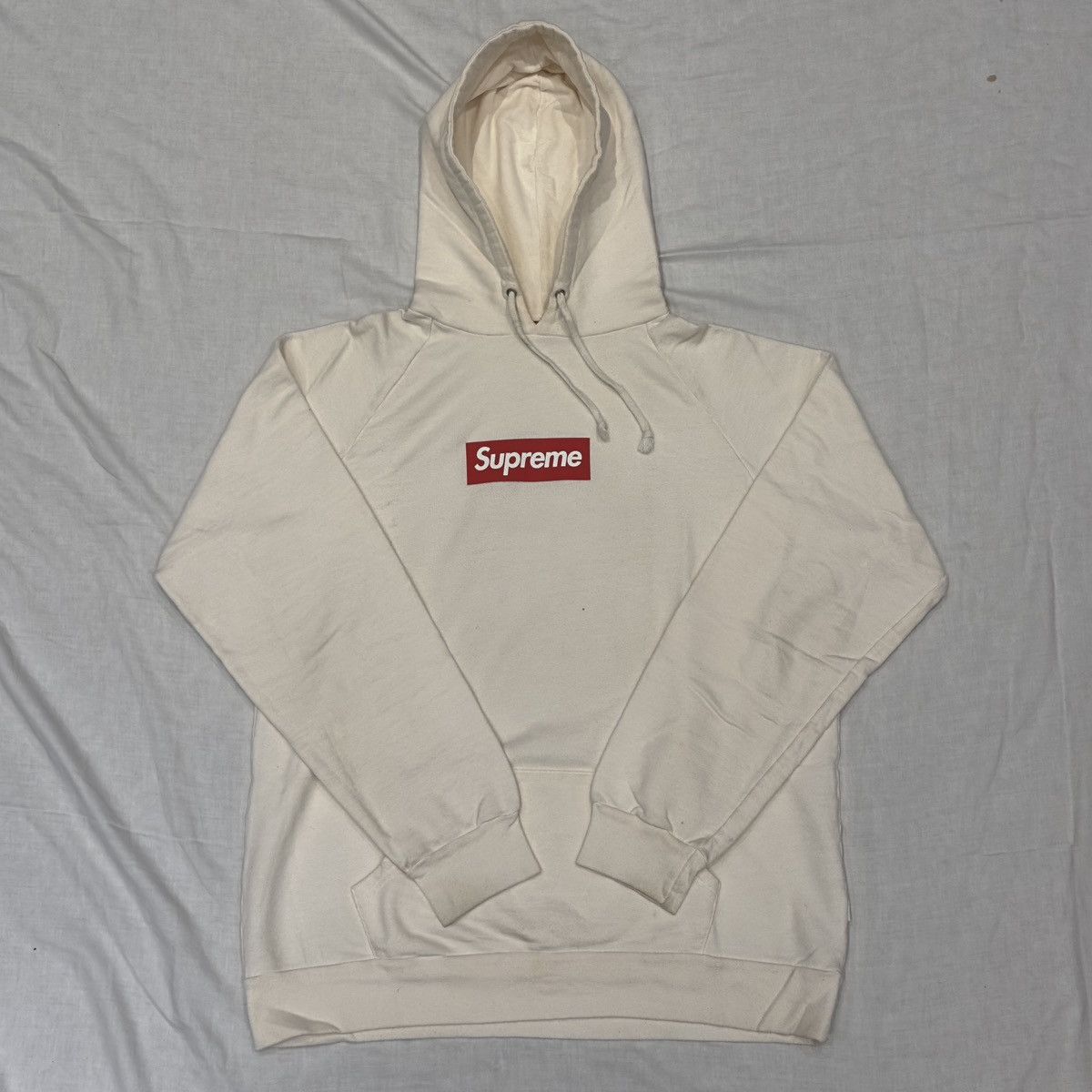 Supreme 2007 Red/Cream Box Logo Hoodie Size US XL / EU 56 / 4 - 1 Thumbnail