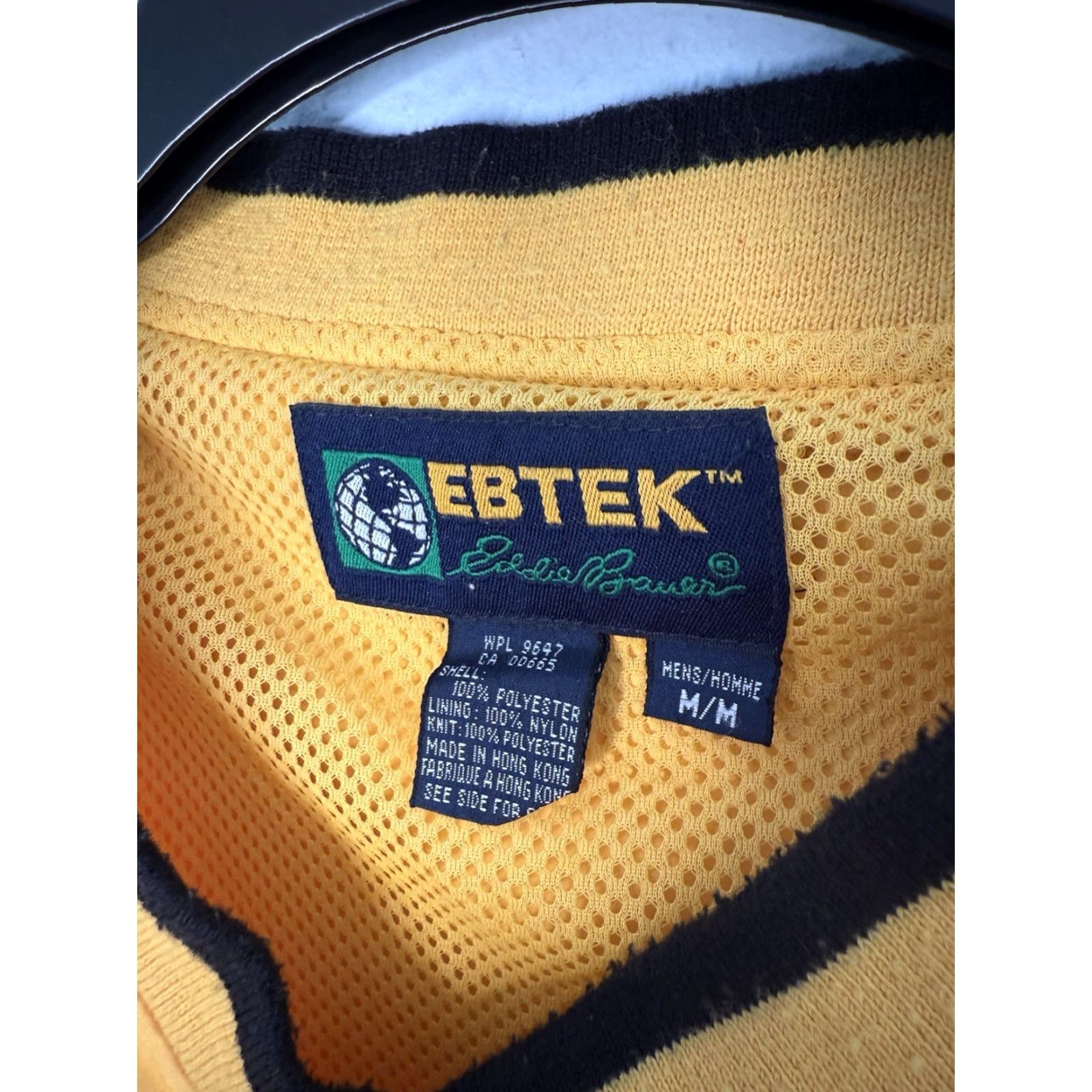Eddie Bauer VINTAGE Eddie Bauer Ebtek Windbreaker Jacket Men M Yellow 90s Outdoor Golf Water Resistant Zip Size US M / EU 48-50 / 2 - 3 Thumbnail