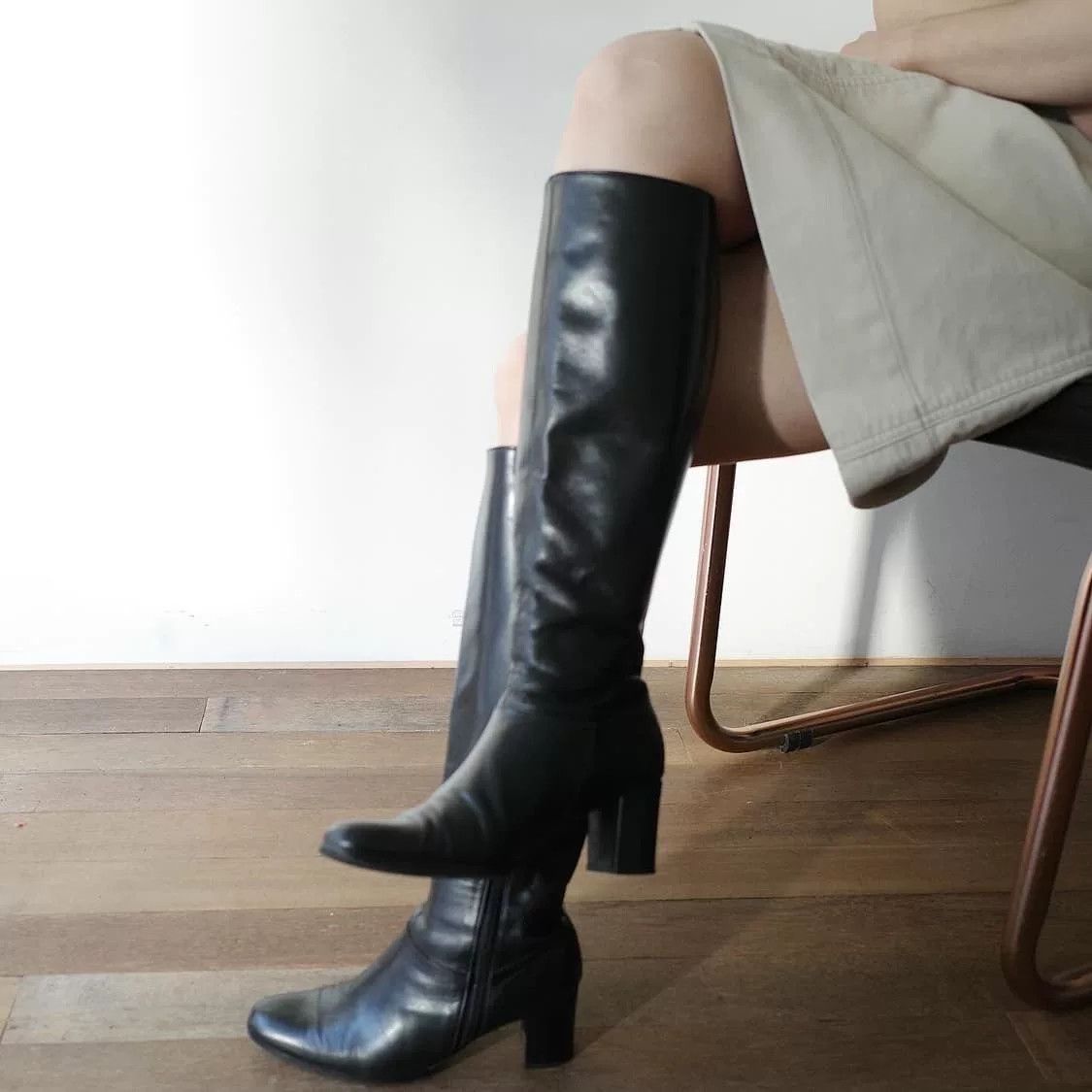 Yves Saint Laurent Yves Saint Laurent Vintage Knee-High Boots Size US 4 / IT 34 - 1 Thumbnail