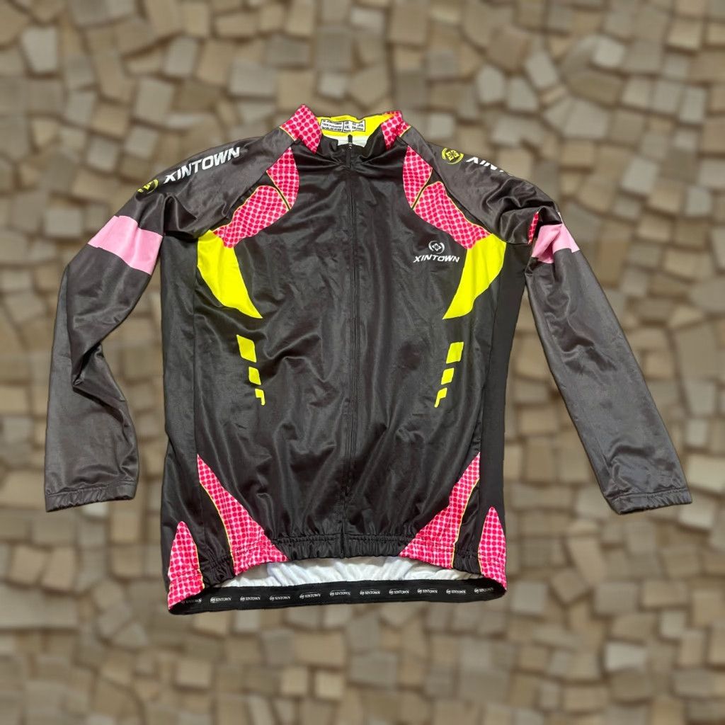Pinko Xintown Shirt Mens XXL Yellow Pink Black Full Zip Athletic Wear Zip Pocket Casual Modern 2XL Womens? Mens Size US XXL / EU 58 / 5 - 1 Thumbnail