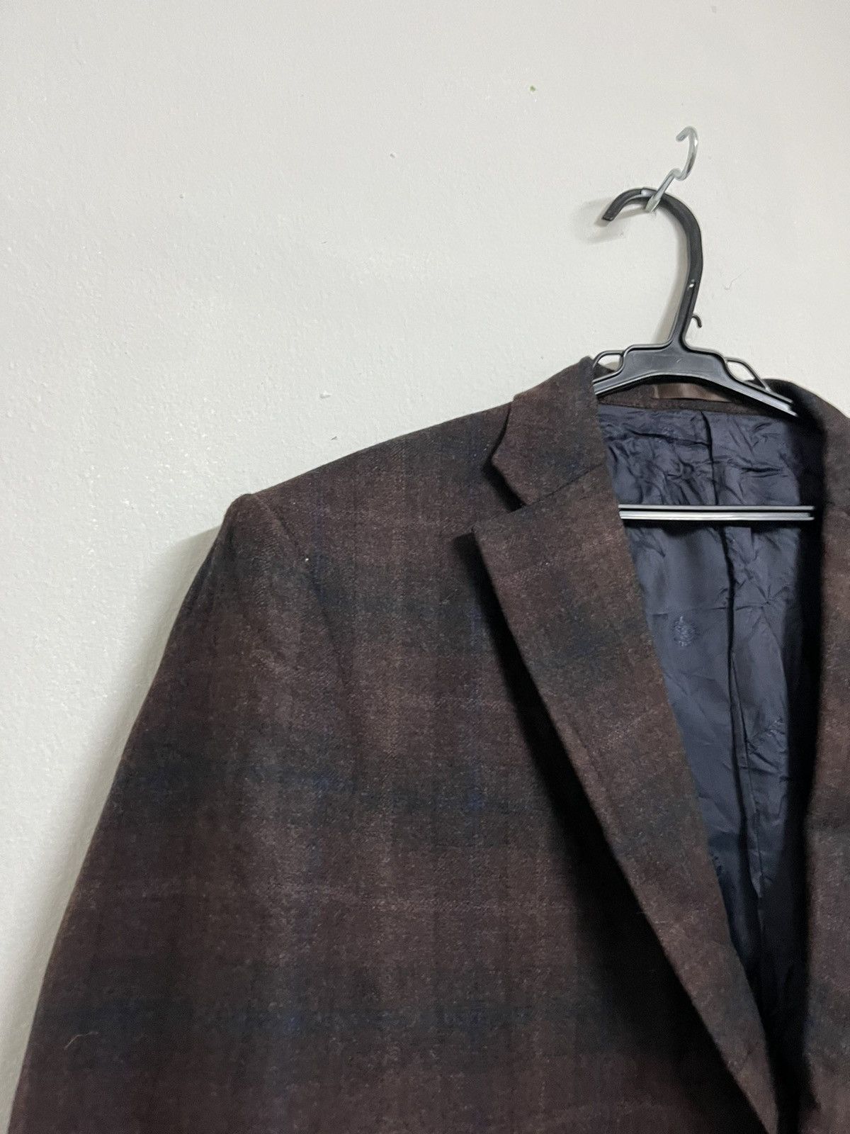 Ermenegildo Zegna 🔥Super Luxurious Zegna Cashmere Wool Shadow Plaid Blazers Size US L / EU 52-54 / 3 - 5 Thumbnail