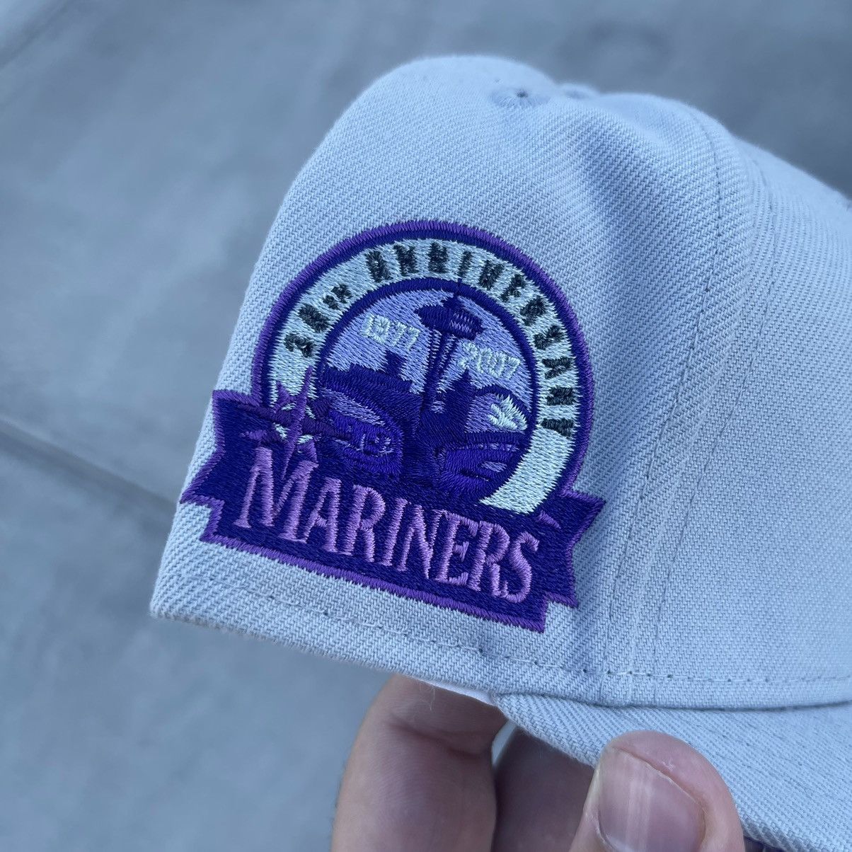 MyFitteds 7 5/8 SNES Seattle Mariners myfitteds Fitted Hat Size ONE SIZE - 2 Thumbnail