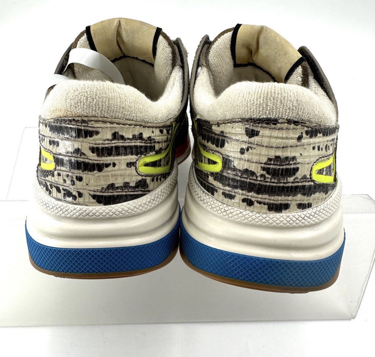 Gucci Gucci Lizard Textured Distressed Sneakers K12 Size US 5.5 / IT 35.5 - 3 Thumbnail