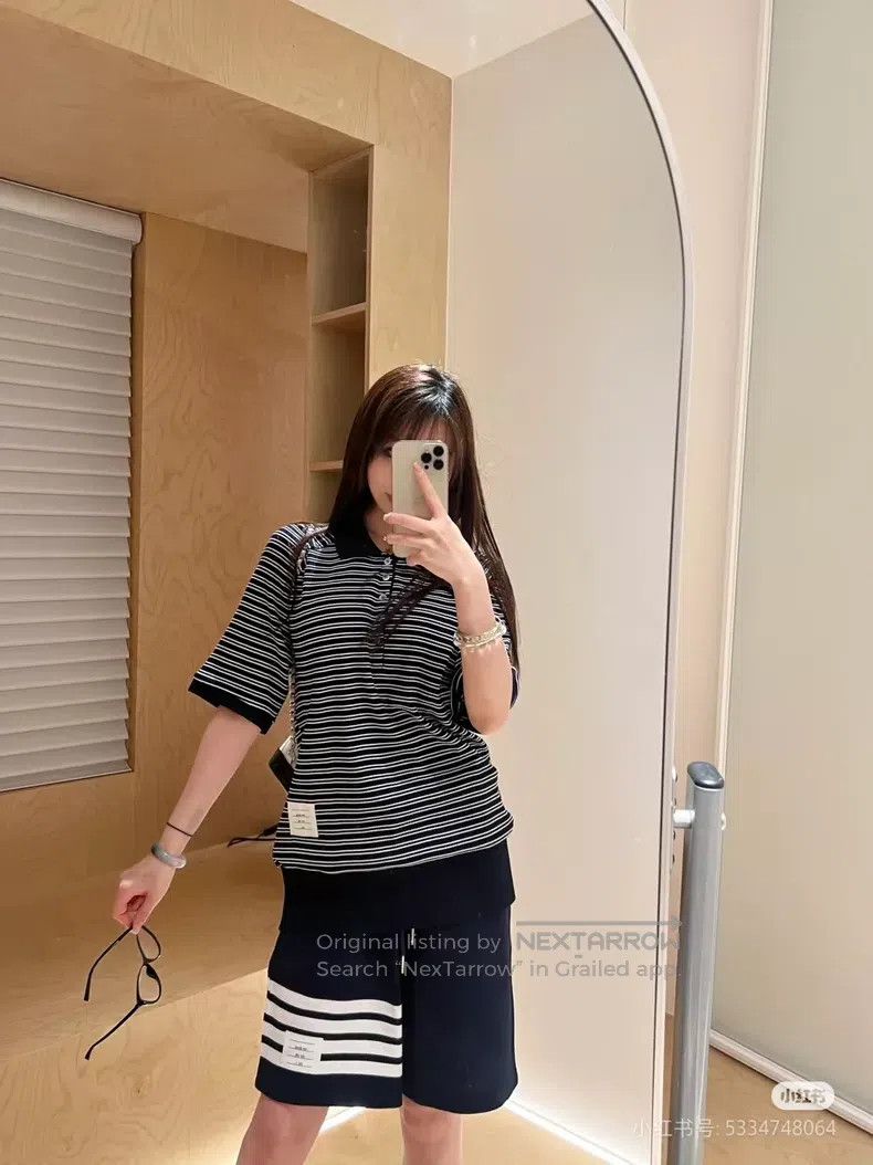 Thom Browne Thom Browne Neutral Classic Striped Deep Blue Shorts Size 25" / US 0 / IT 36 - 9 Thumbnail