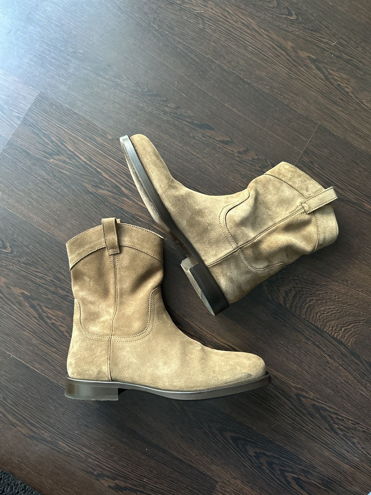 Lemaire Lemaire Piped Zipped Boots in Mushroom | Grailed