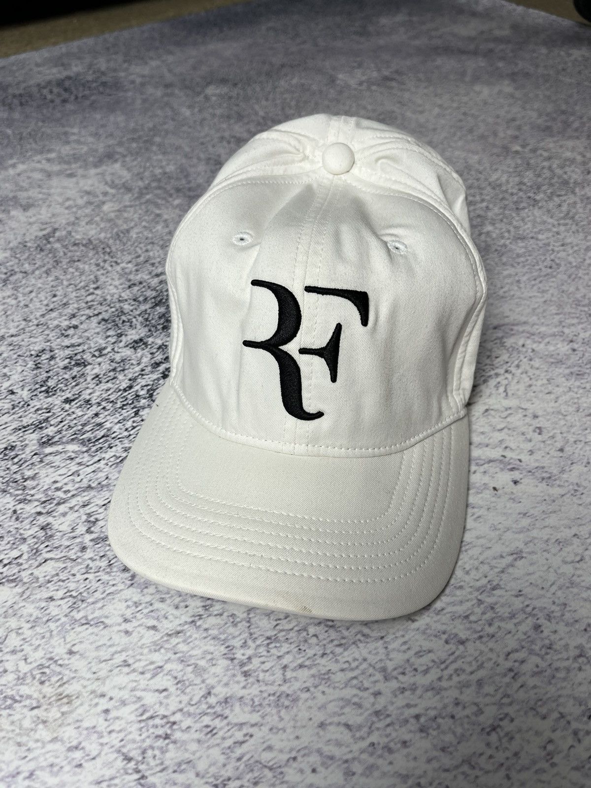 Nike Vintage Nike Roger Federer Rare Cap Hat Tennis White Size ONE SIZE - 8 Thumbnail