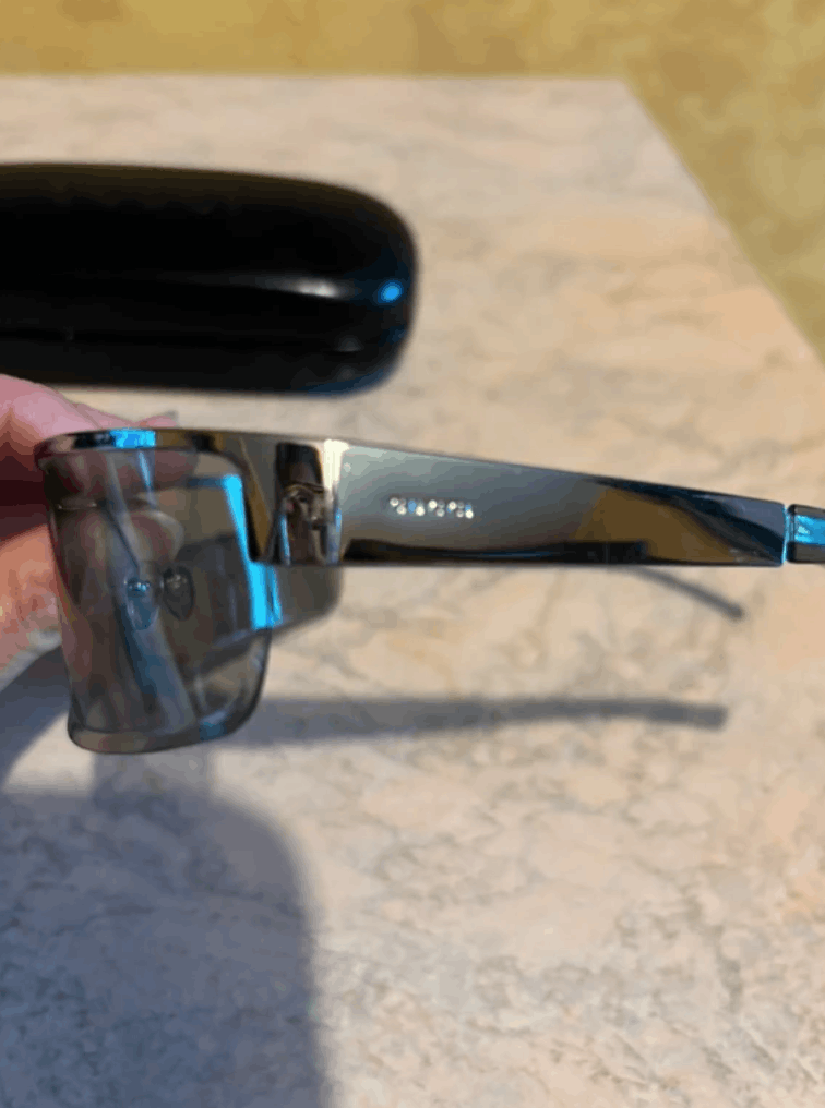 Gucci GUCCI Sunglasses Shield Rimless Wrap GG Vintage Size ONE SIZE - 3 Thumbnail