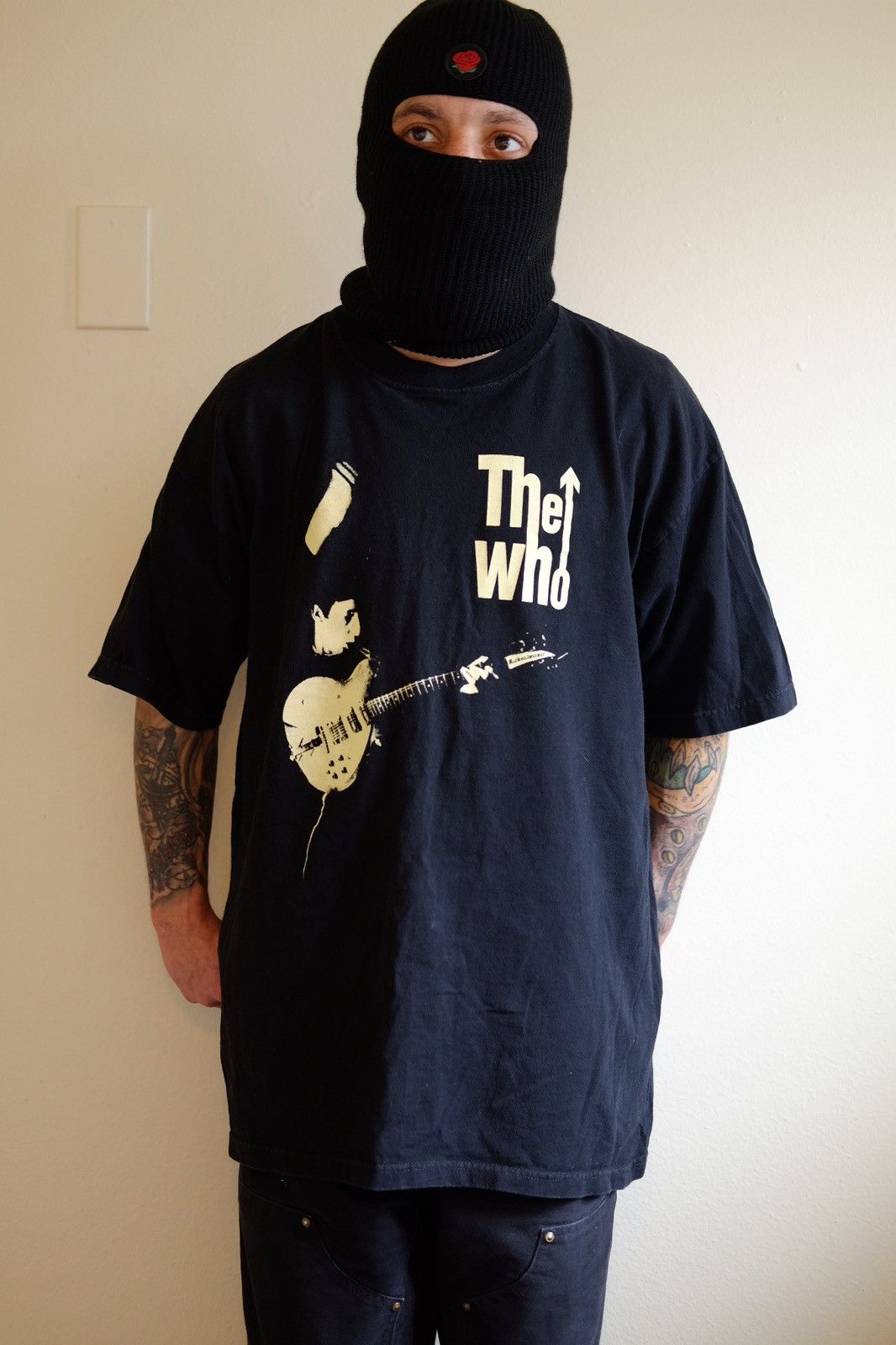 image of All Sport x Band Tees Vintage 2002 The Who North American Tour Tee in Black, Men's (Size XL)