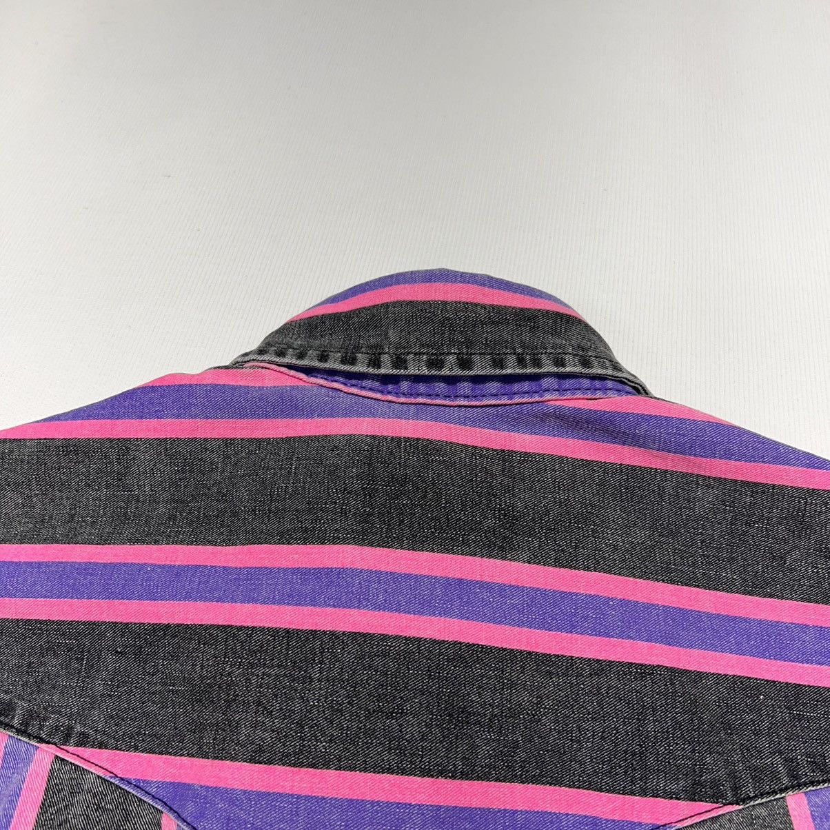 Vintage × Wrangler Wrangler Brushpopper Shirt 15.5 33 Pink Purple Western Rodeo Size US M / EU 48-50 / 2 - 13 Thumbnail