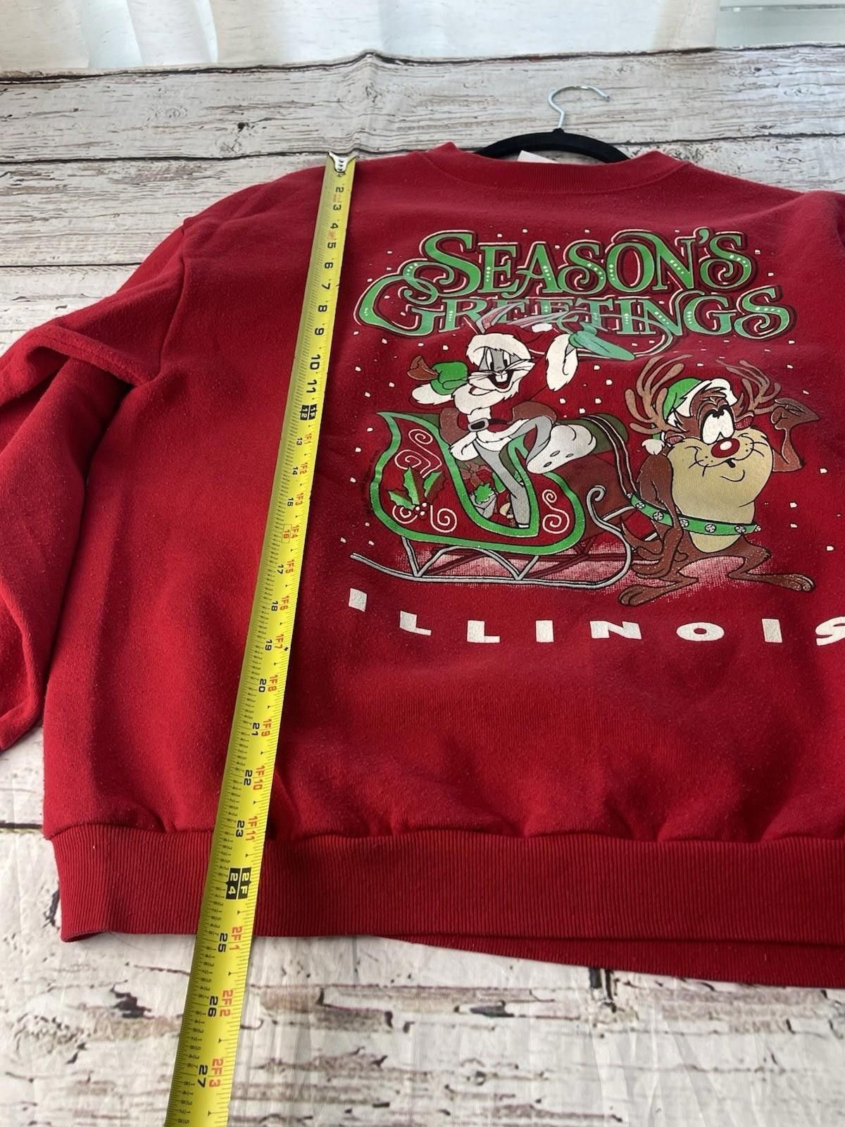 Other Vintage 1994 Looney Tunes Sweater RED Sweatshirt Size L Size US L / EU 52-54 / 3 - 5 Thumbnail
