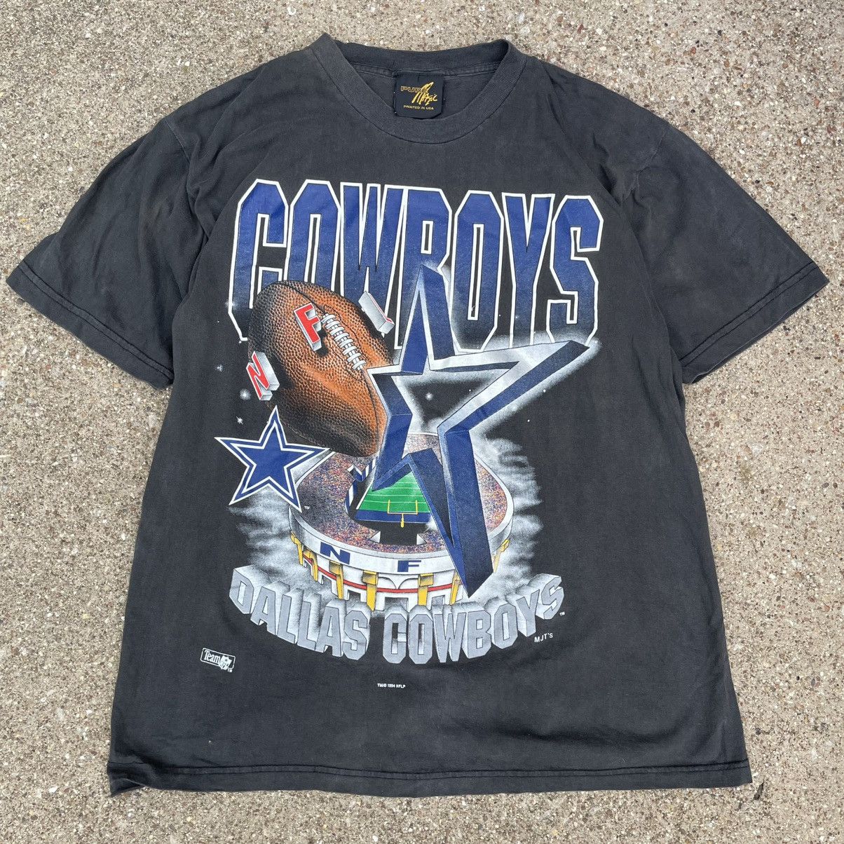 NFL Vintage 1994 Dallas Cowboys Pure Magic Tee Faded Black L Size US L / EU 52-54 / 3 - 1 Thumbnail