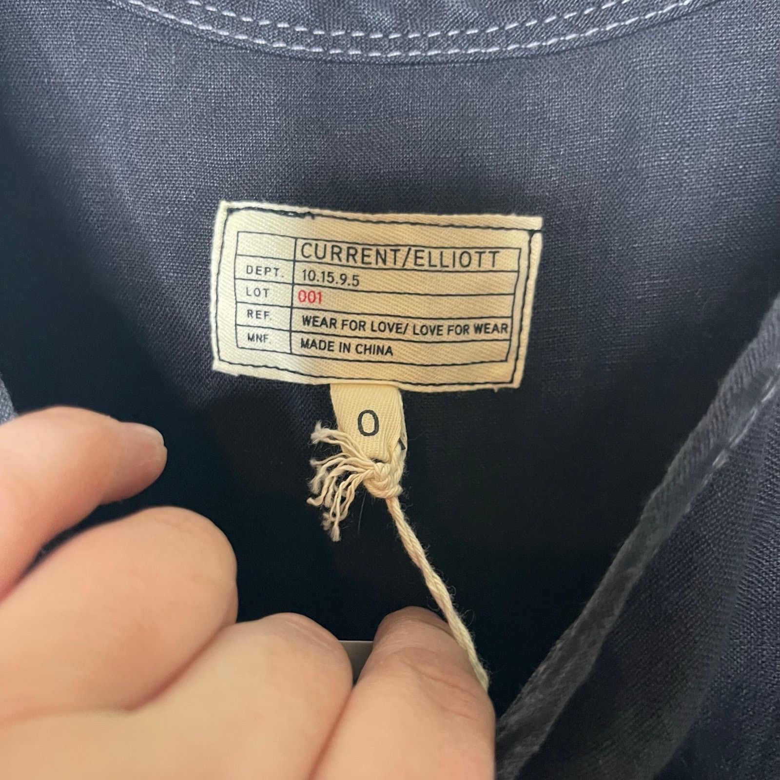 Current/Elliot Current/Elliott Zip Cargo Crop 100% Linen Jumpsuit in Black Size 24" / US 00 / IT 34 - 3 Thumbnail