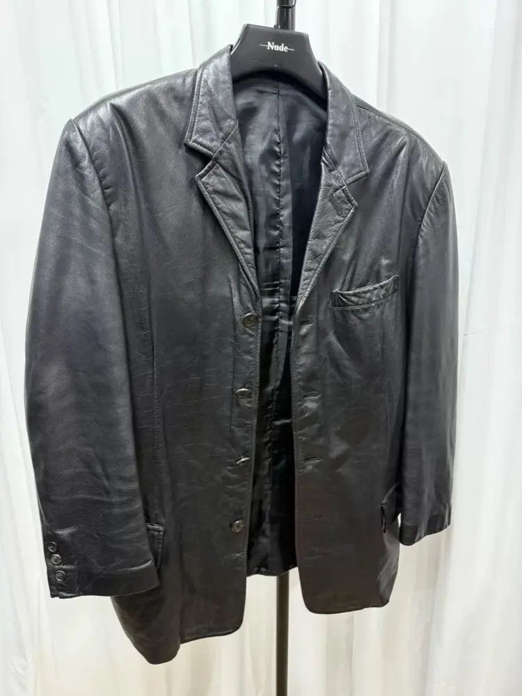 Yohji Yamamoto Yohji Yamamoto Y’s 90s relaxed fit leather jacket-2505 Size US M / EU 48-50 / 2 - 2 Thumbnail