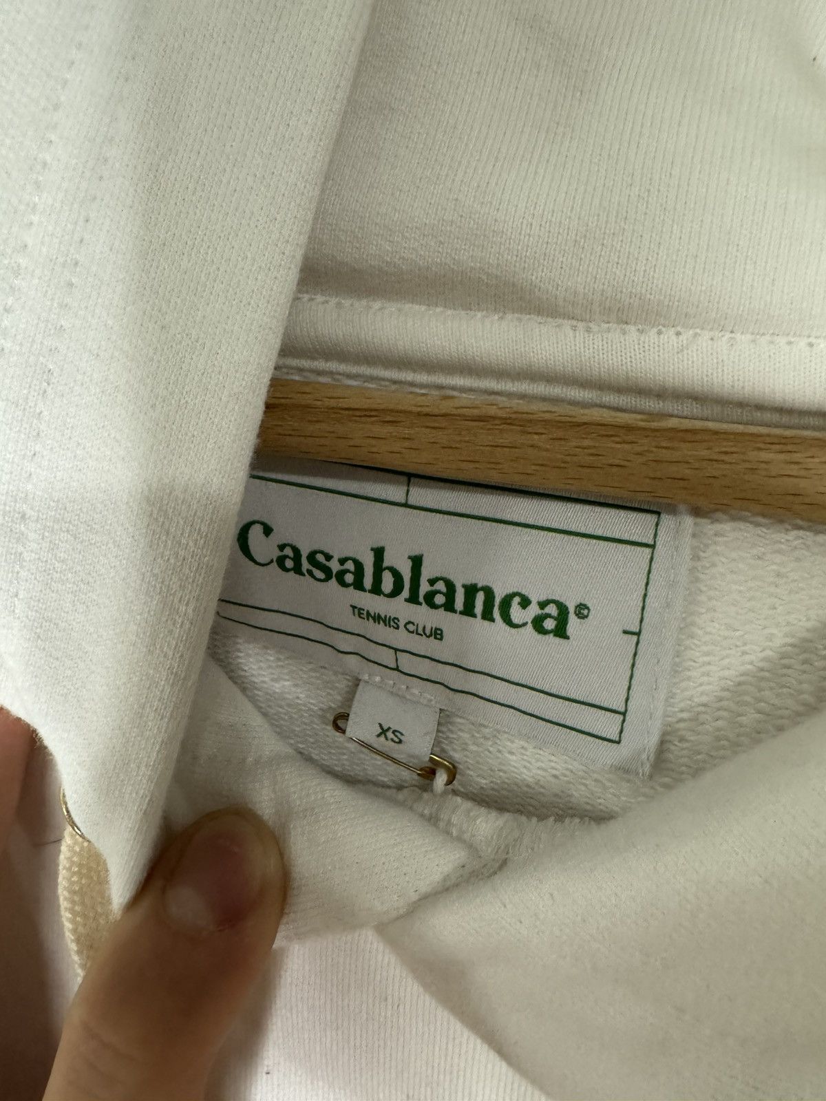 Casablanca Casablanca Stripe Logo Embroidered Hoodie Size US XS / EU 42 / 0 - 3 Thumbnail