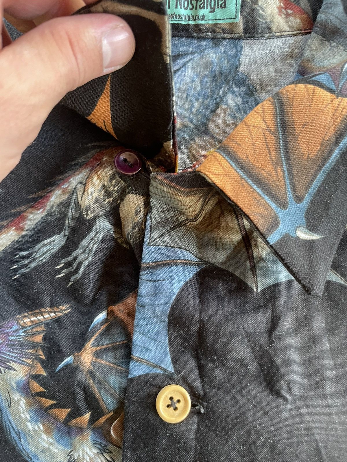 Vintage VINTAGE HAWAIIAN shirt DRAGONS Size US L / EU 52-54 / 3 - 6 Thumbnail