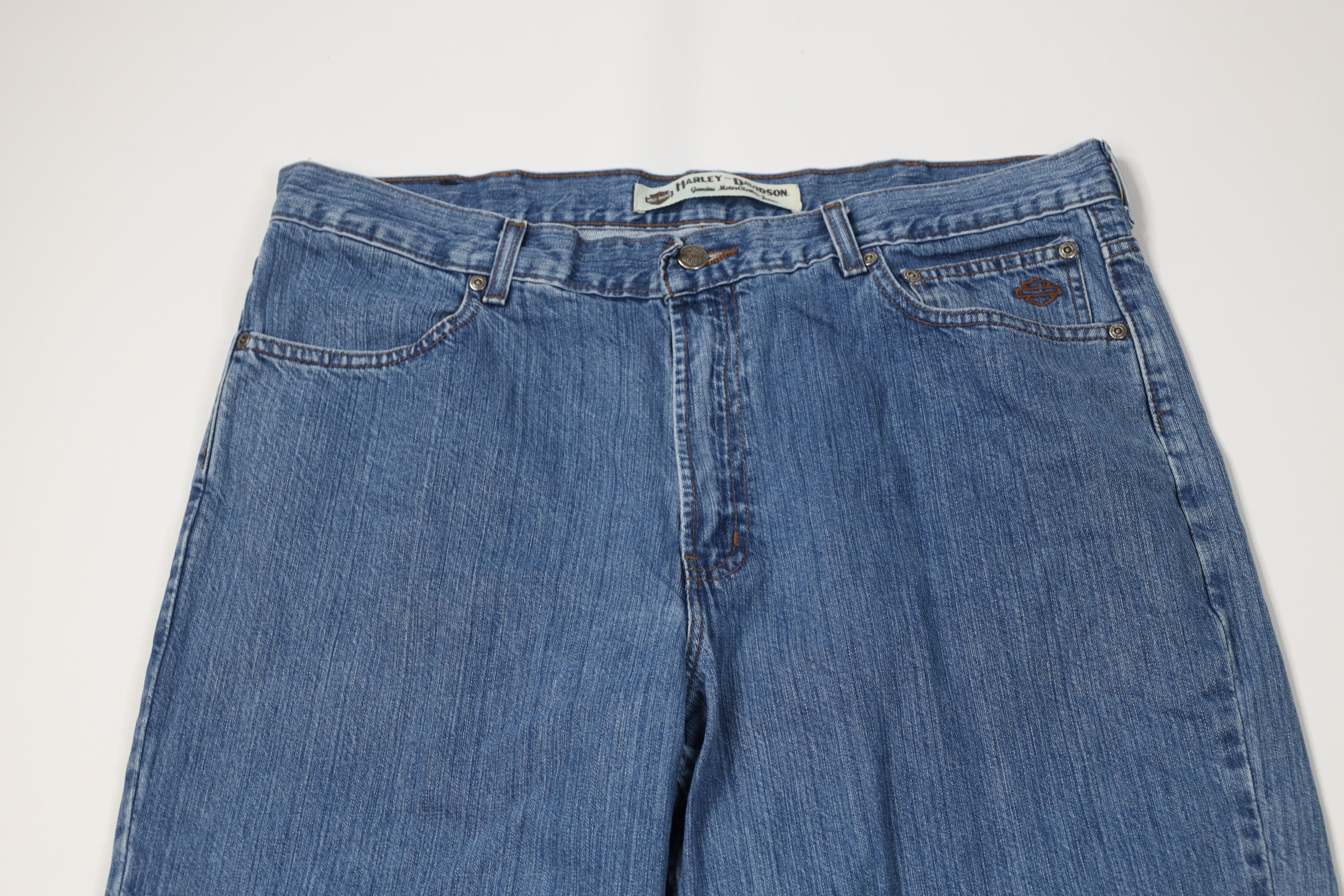 Harley Davidson Vintage Harley Davidson Motorcycles Wide Leg Denim Jeans Size US 38 / EU 54 - 2 Thumbnail