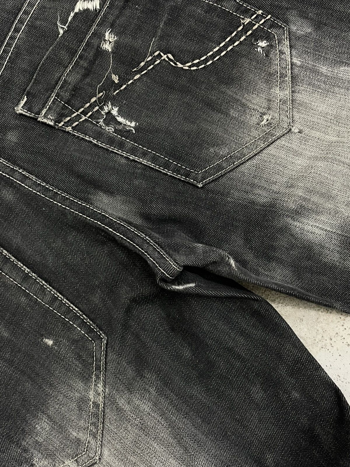 Designer Vintage Japan SemanticDesign Affliction Punk Distress Denim Size US 30 / EU 46 - 10 Thumbnail